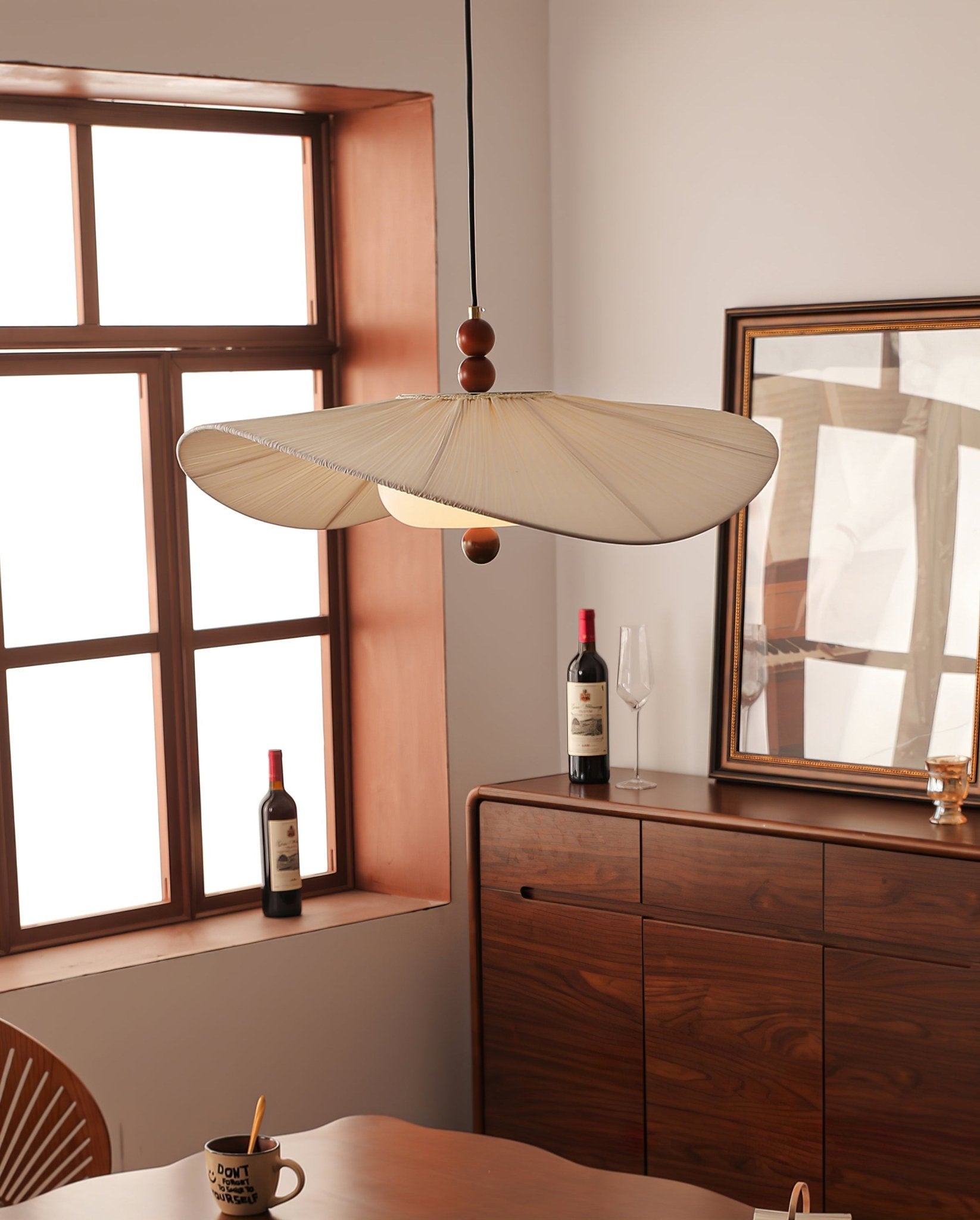 Zovenil Organic Fabric Pendant Light - Letslighting