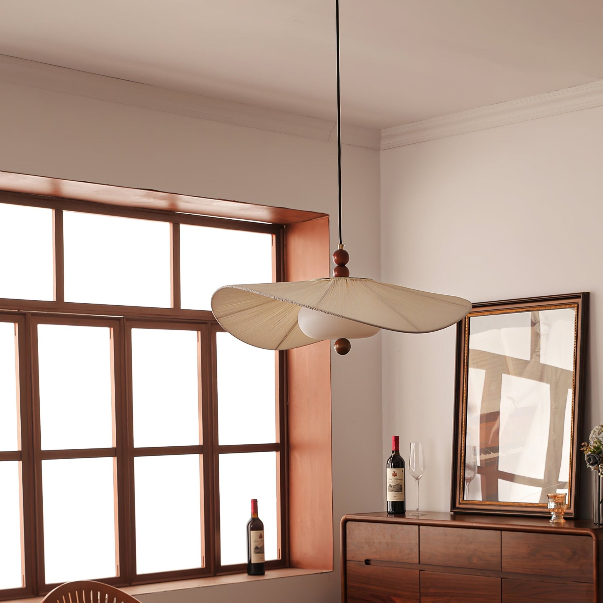 Zovenil Organic Fabric Pendant Light - Letslighting