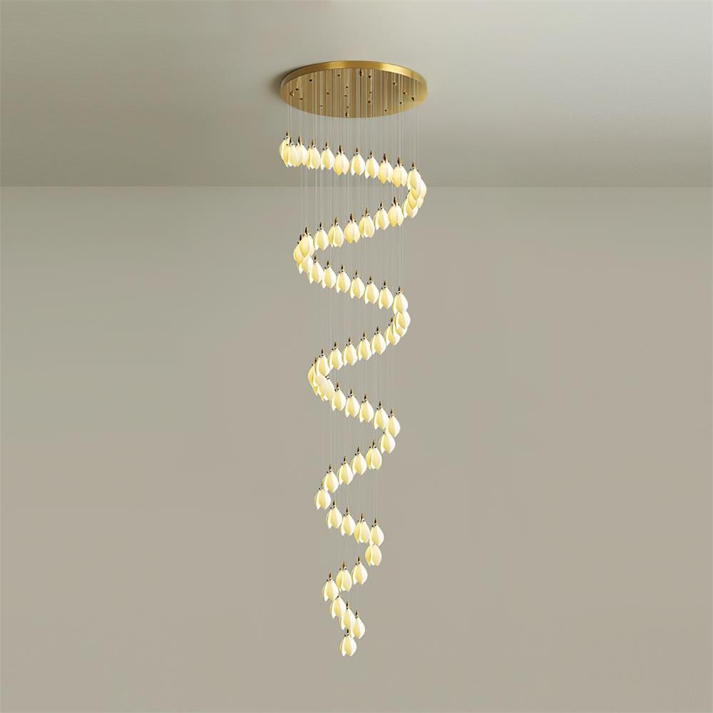 Lilium Chandelier Drop Cascading Petals - Letslighting