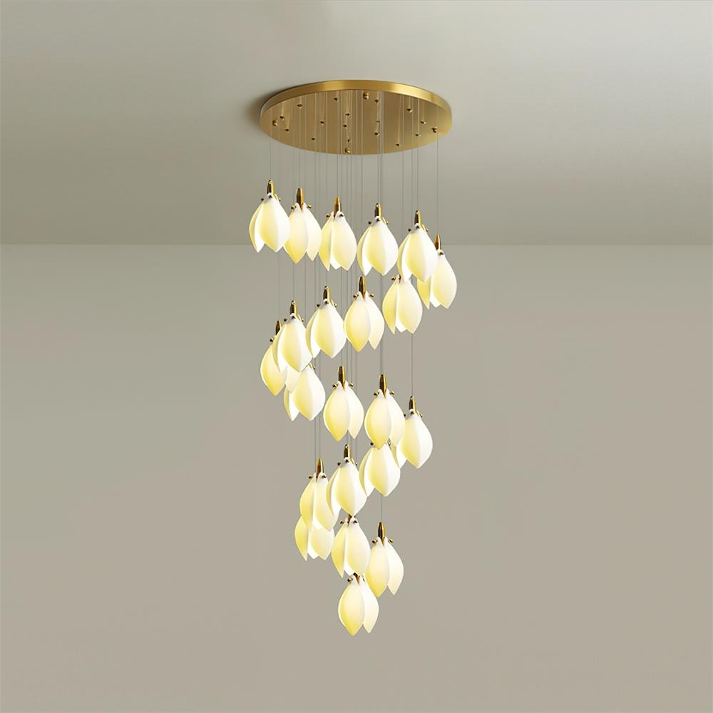 Lilium Chandelier Drop Cascading Petals - Letslighting