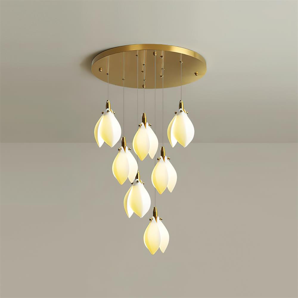Lilium Chandelier Drop Cascading Petals - Letslighting