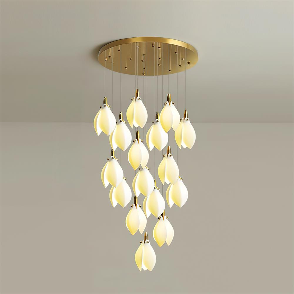 Lilium Chandelier Drop Cascading Petals - Letslighting