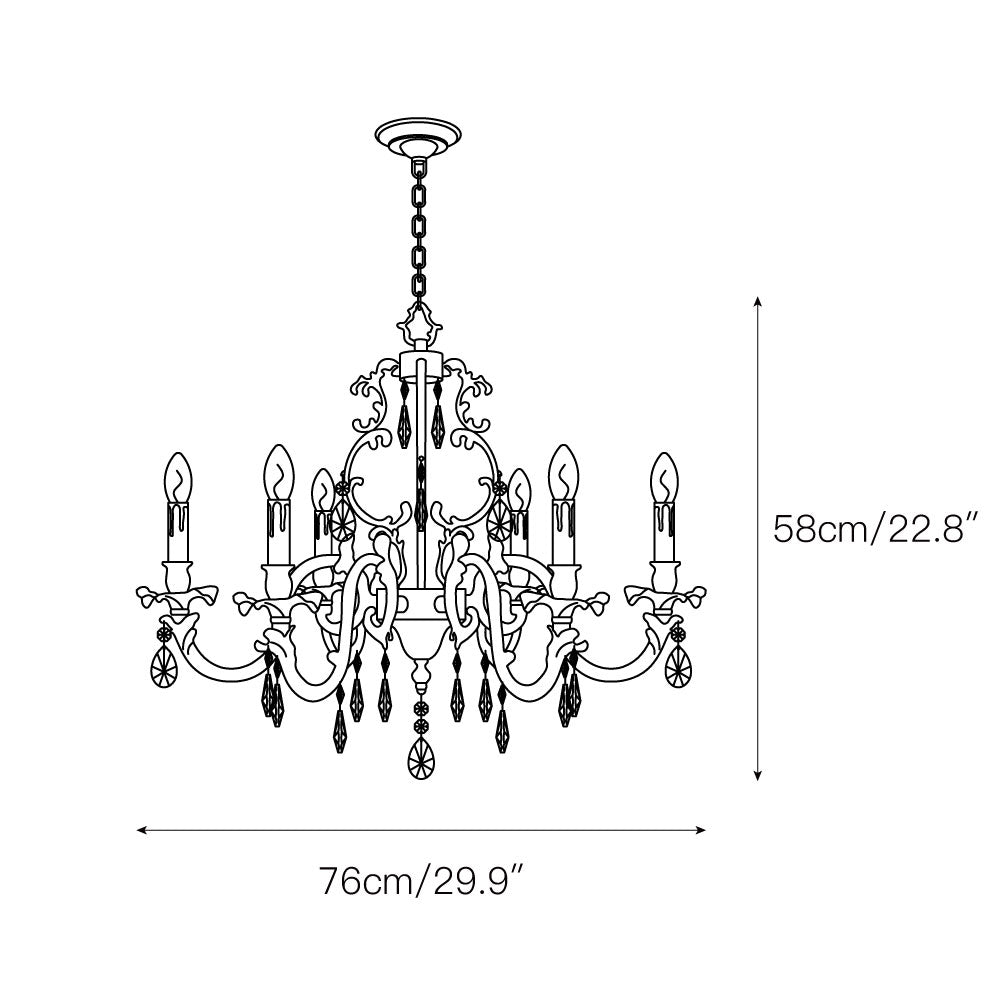 Olrinila Postmodern Luxury Brass Crystal Chandelier - Letslighting