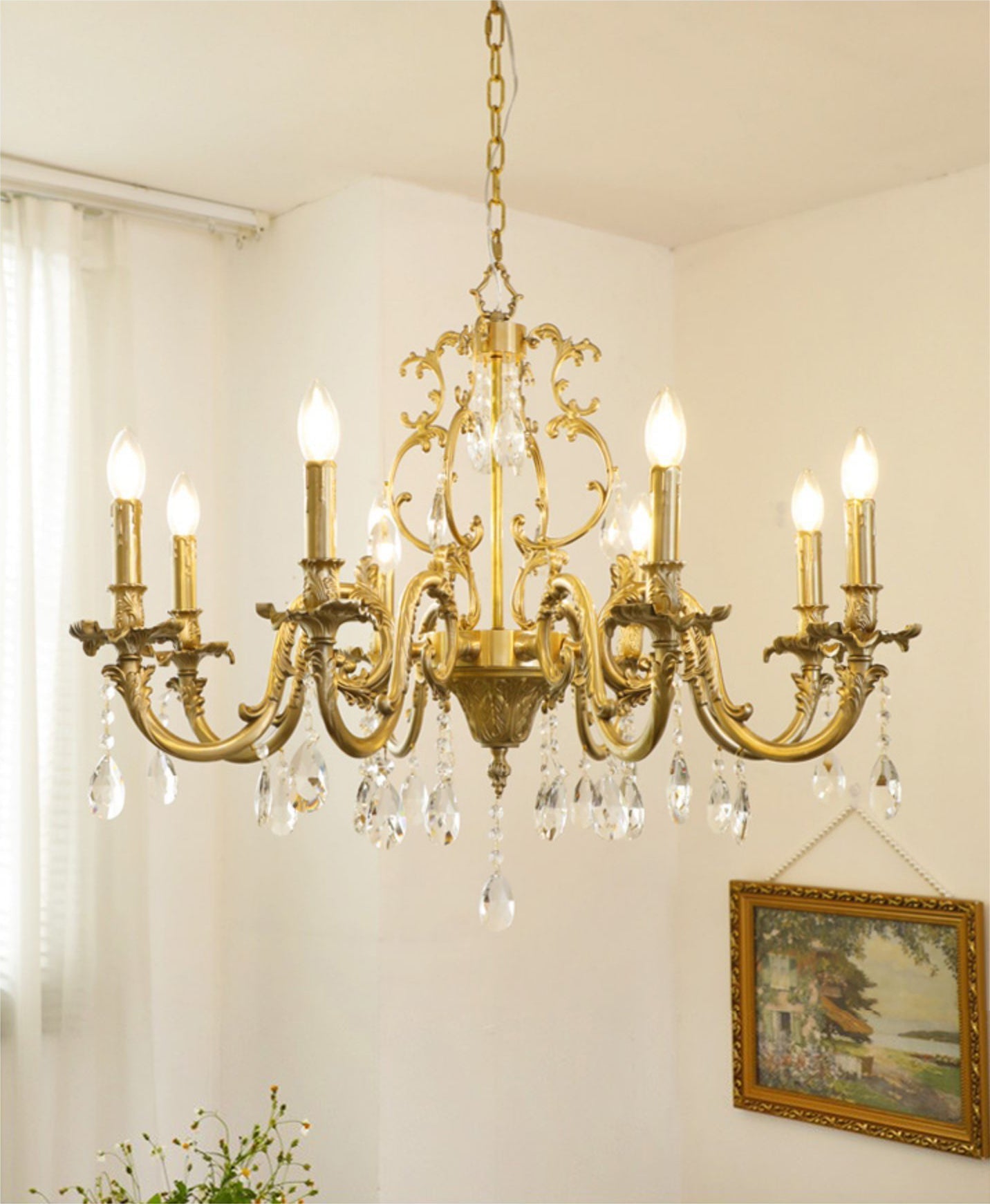 Olrinila Postmodern Luxury Brass Crystal Chandelier - Letslighting