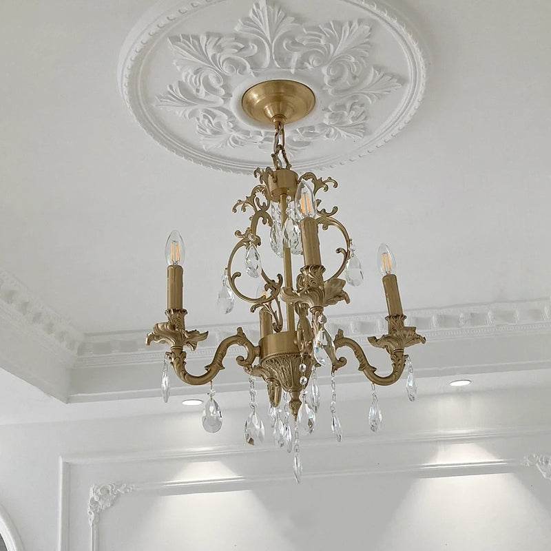 Olrinila Postmodern Luxury Brass Crystal Chandelier - Letslighting