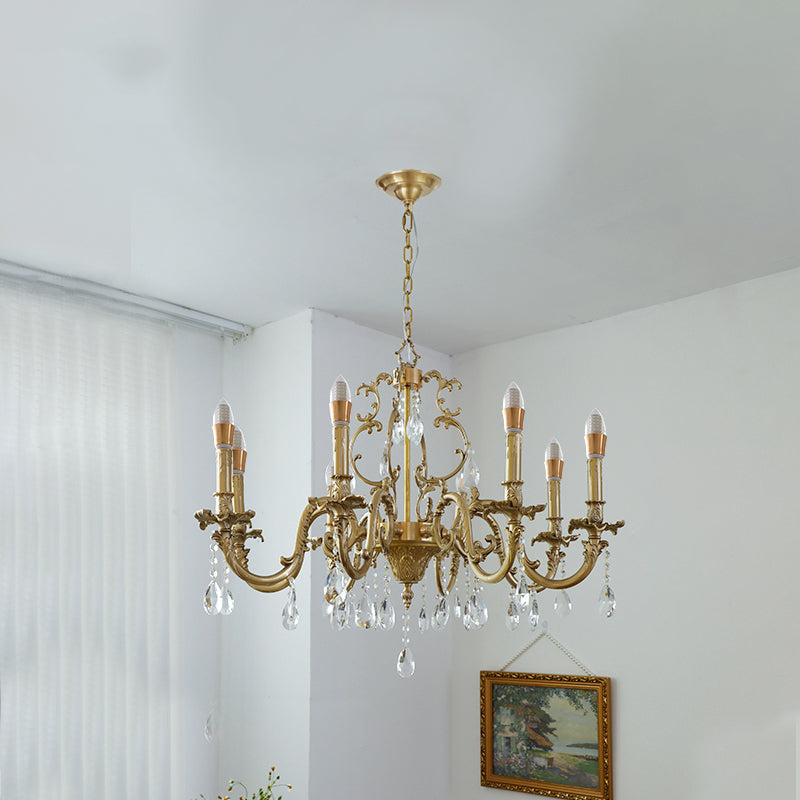 Olrinila Postmodern Luxury Brass Crystal Chandelier - Letslighting