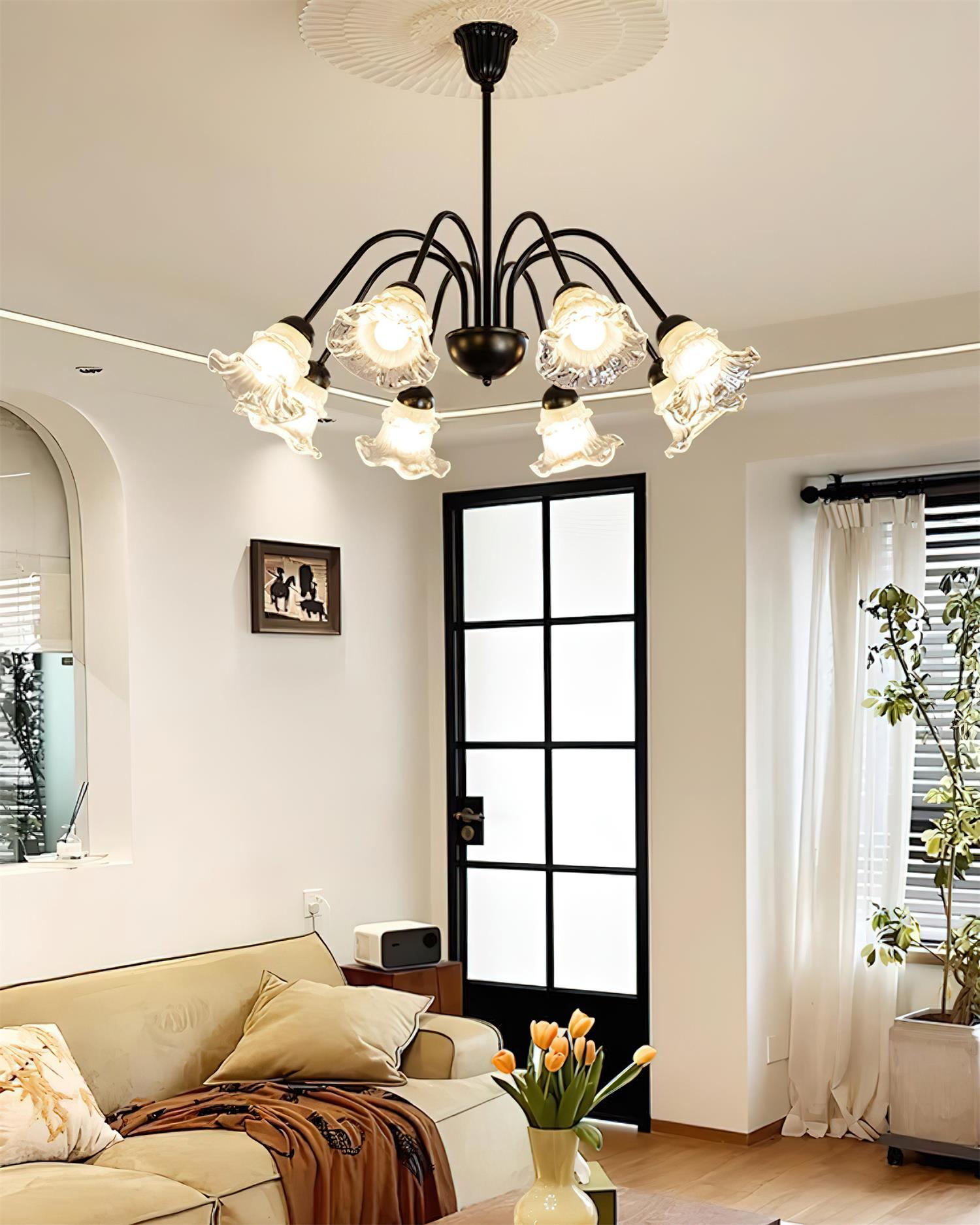 Lilura Chandelier Petal Glass Bloom - Letslighting