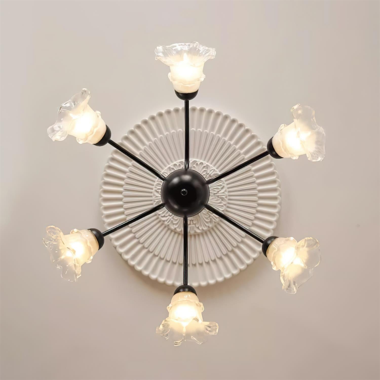 Lilura Chandelier Petal Glass Bloom - Letslighting