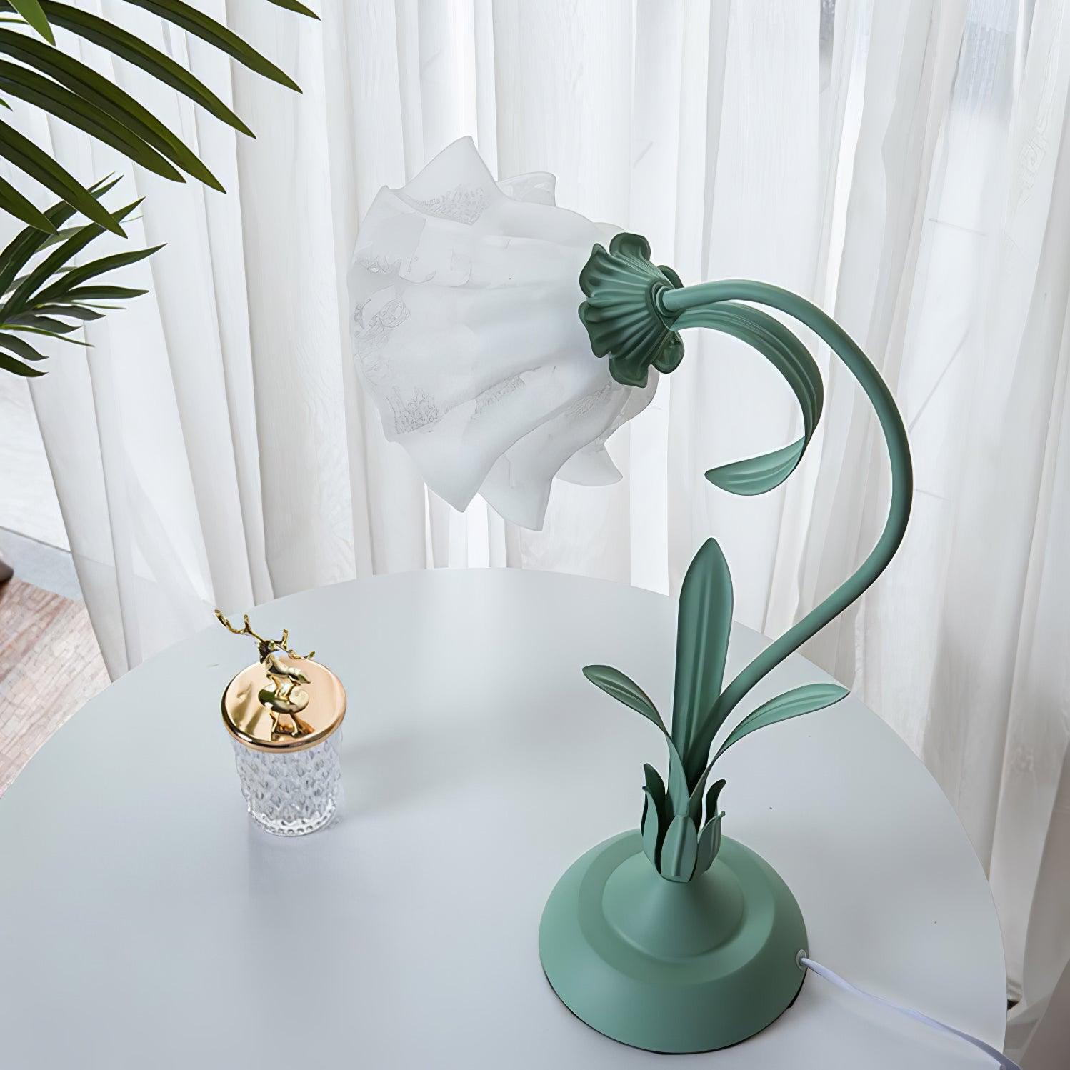 Zorien Acrylic Floral Table Lamp - Letslighting