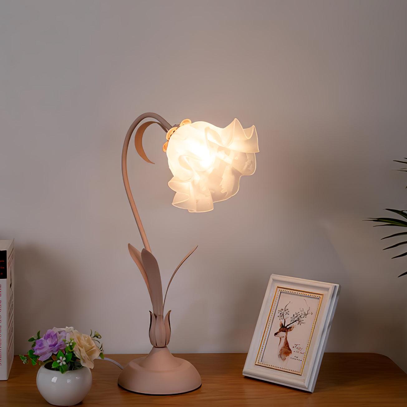 Zorien Acrylic Floral Table Lamp - Letslighting