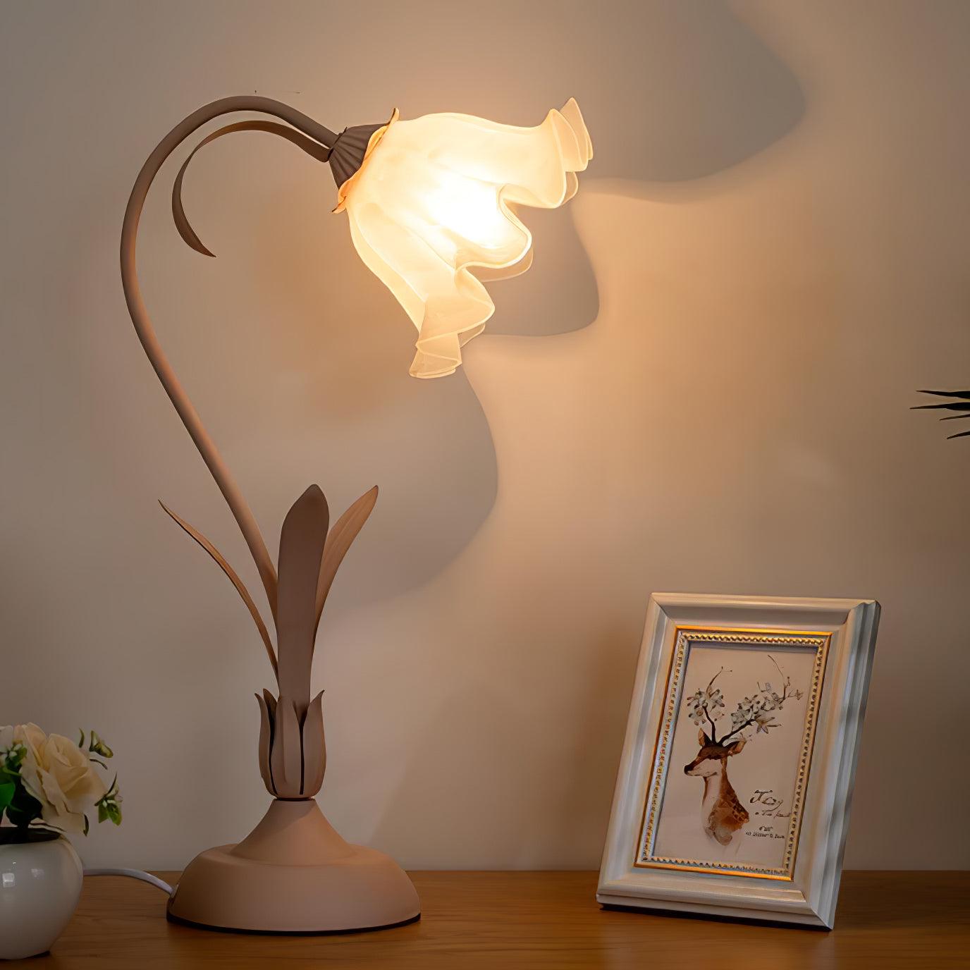 Zorien Acrylic Floral Table Lamp - Letslighting