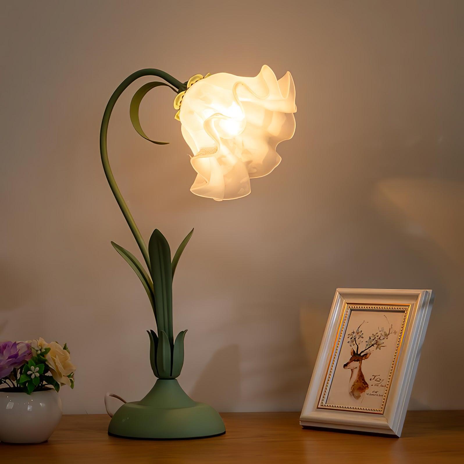 Zorien Acrylic Floral Table Lamp - Letslighting