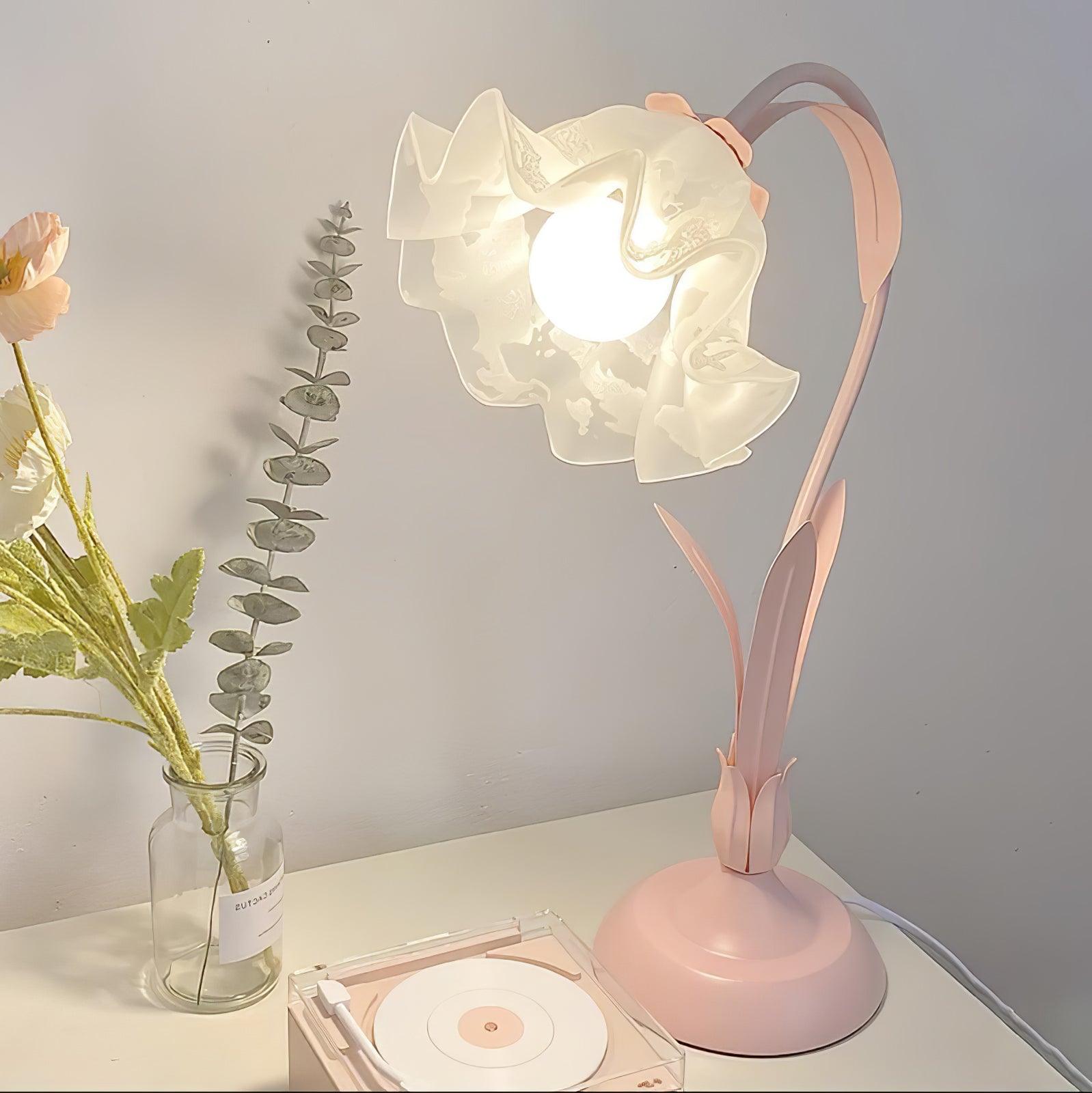 Zorien Acrylic Floral Table Lamp - Letslighting