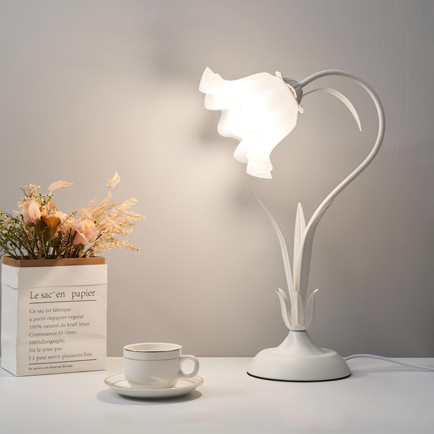 Zorien Acrylic Floral Table Lamp - Letslighting