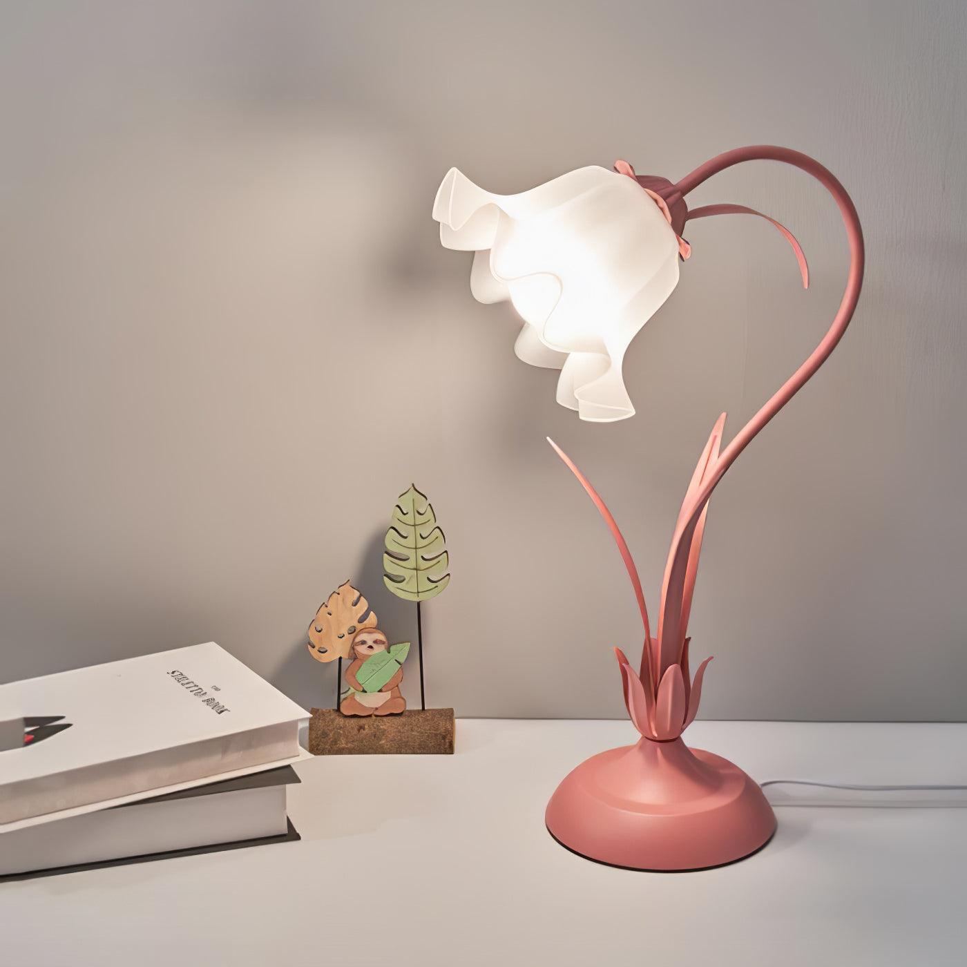 Zorien Acrylic Floral Table Lamp - Letslighting