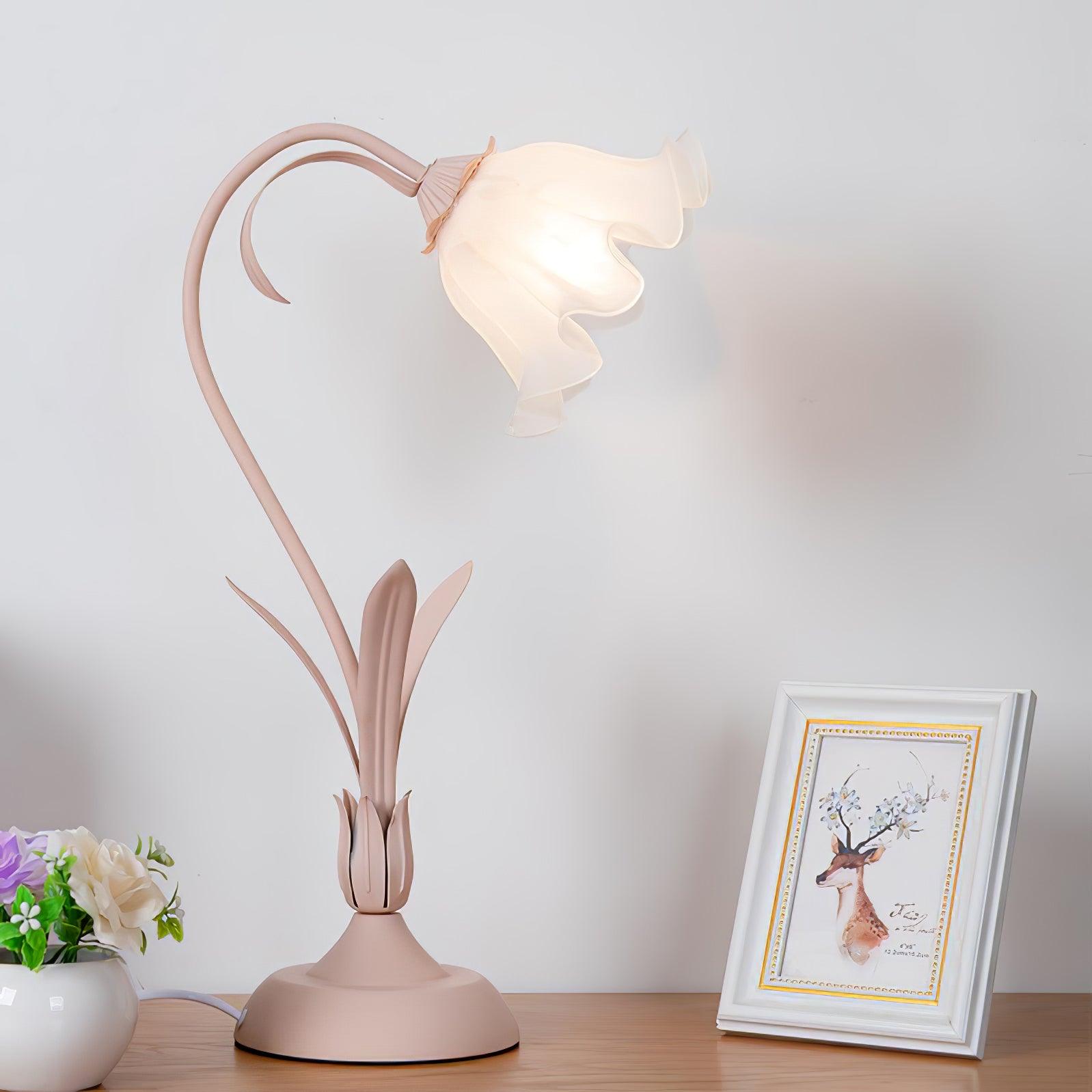 Zorien Acrylic Floral Table Lamp - Letslighting