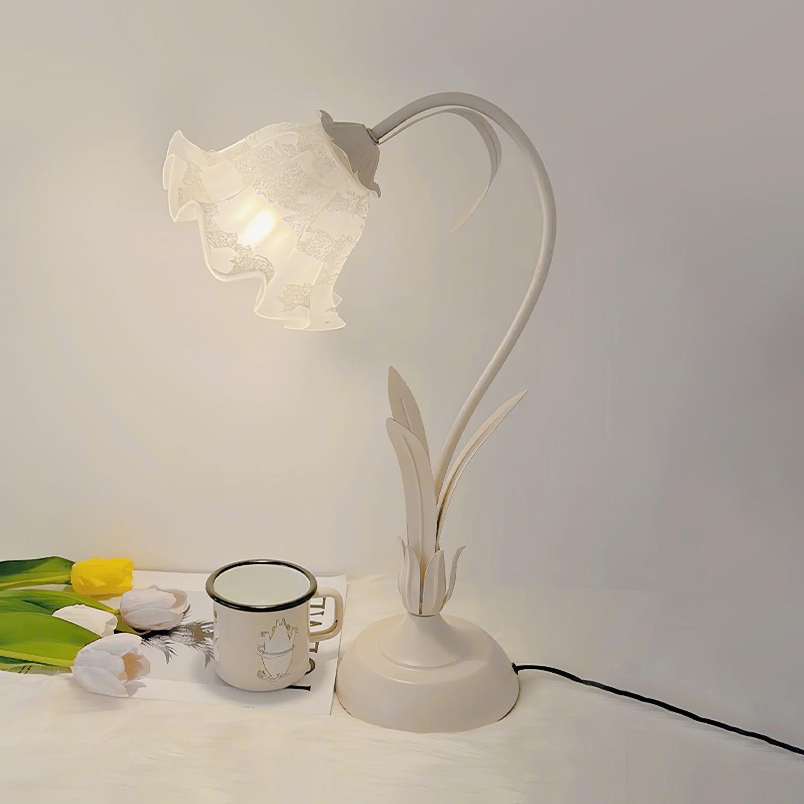 Zorien Acrylic Floral Table Lamp - Letslighting