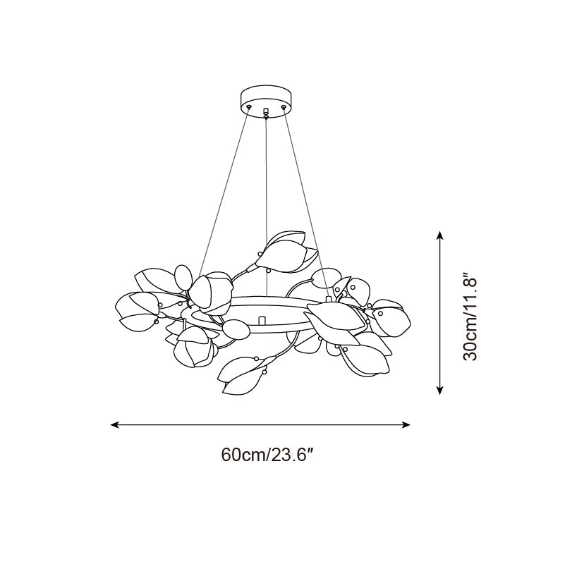 Lilyloop Chandelier Blooming Petal Cascade - Letslighting