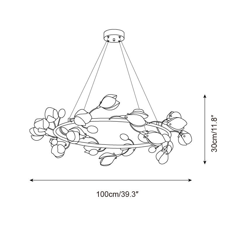 Lilyloop Chandelier Blooming Petal Cascade - Letslighting