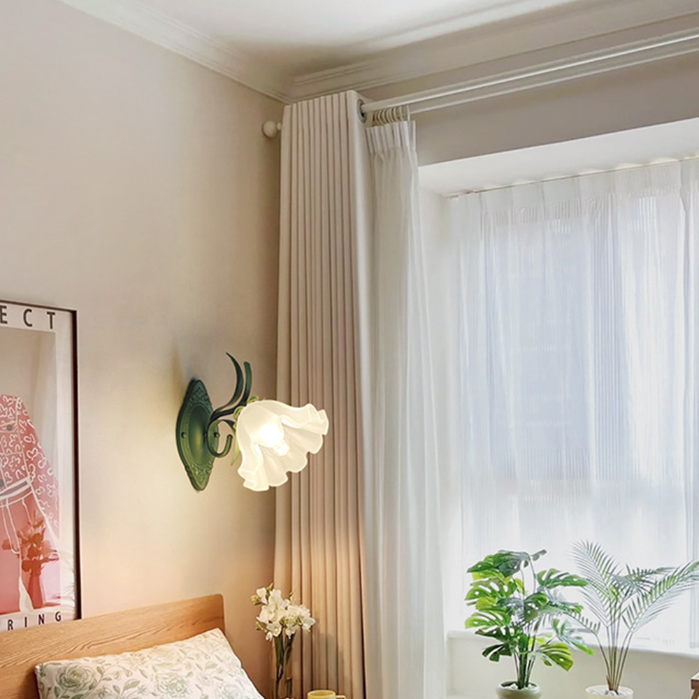 Arisha Flower Metal Acrylic Indoor Wall Lamp Bedroom Living Room