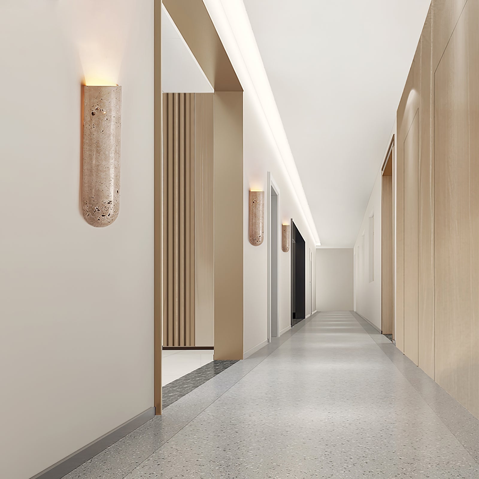 Olvenan Travertine Wall Light