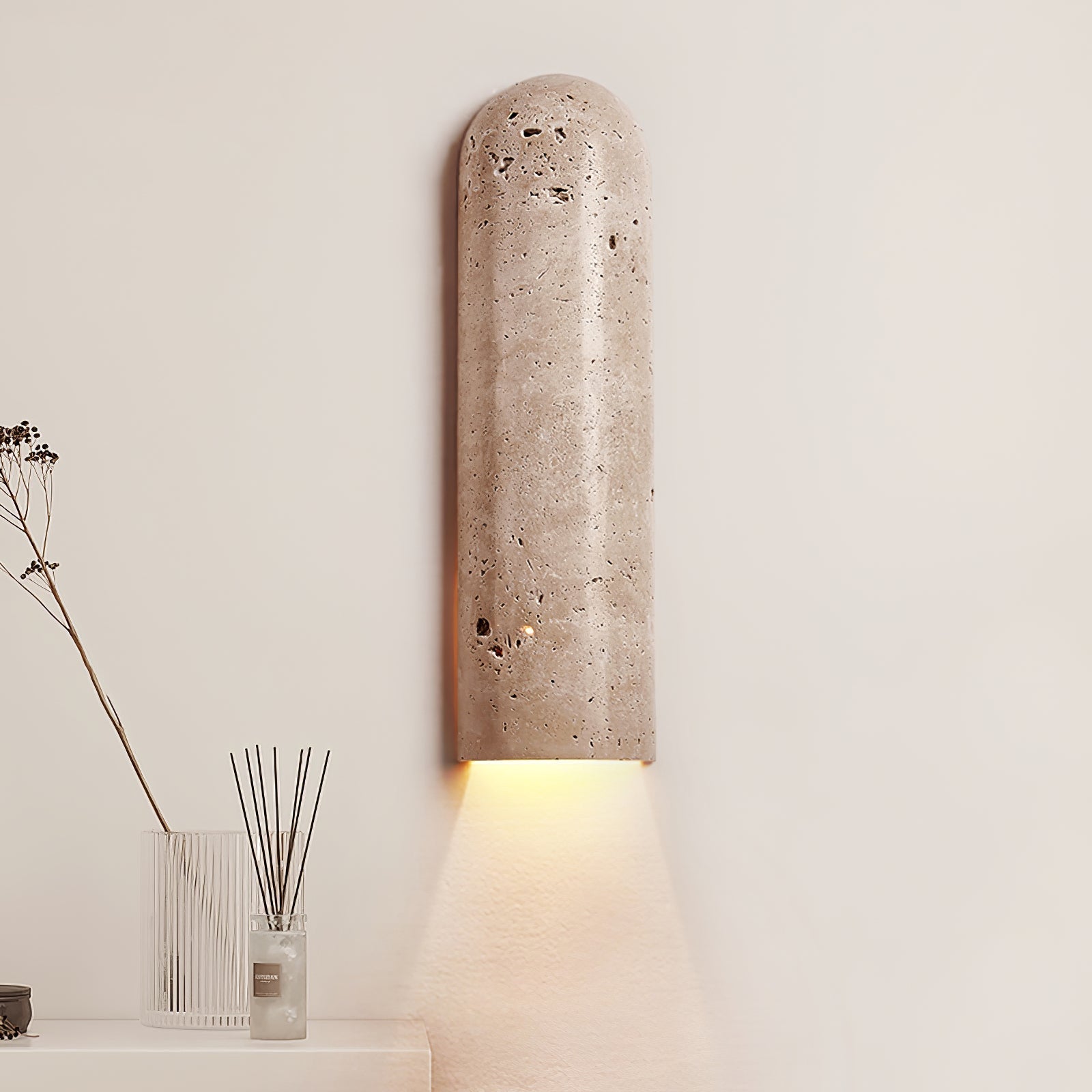 Olvenan Travertine Wall Light