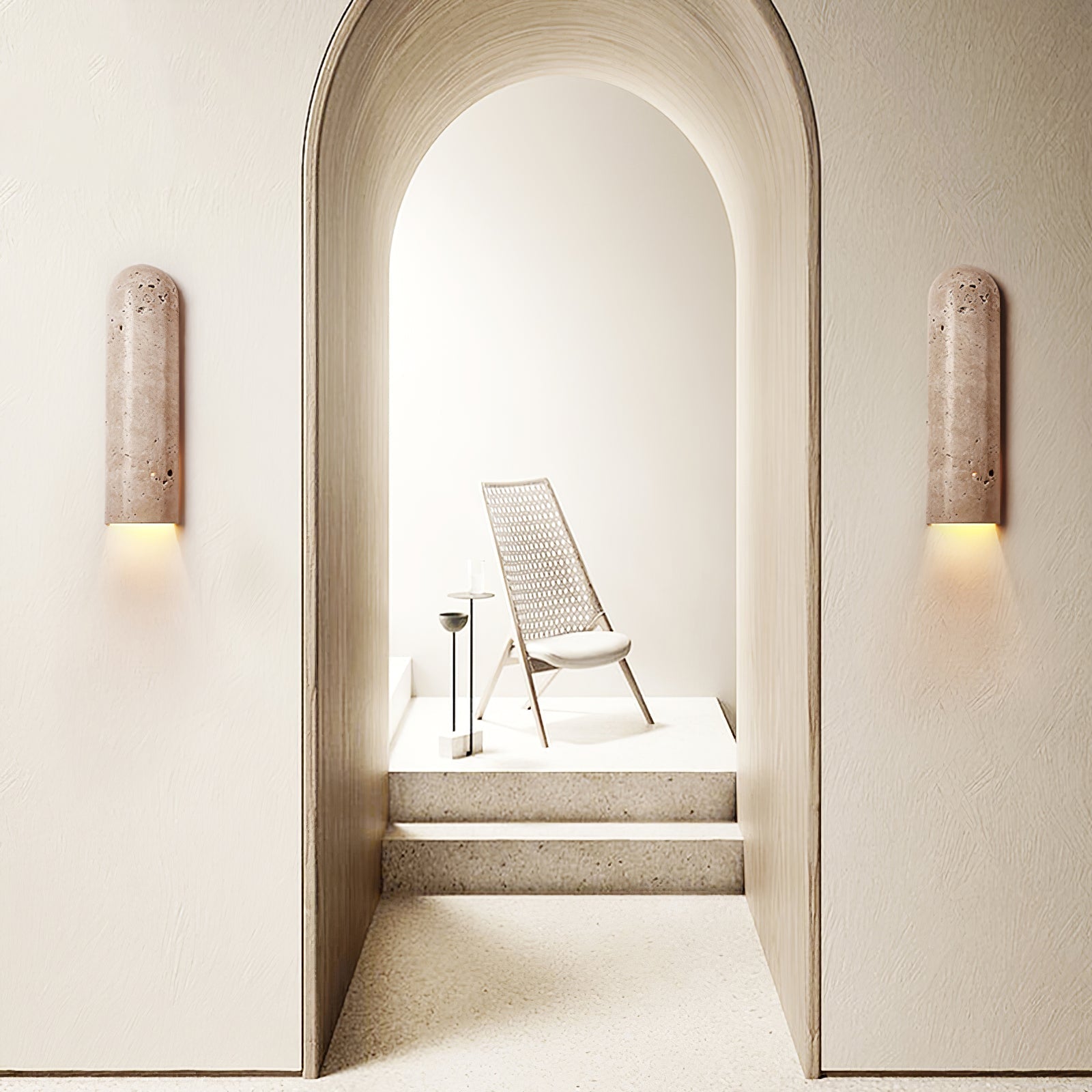 Olvenan Travertine Wall Light