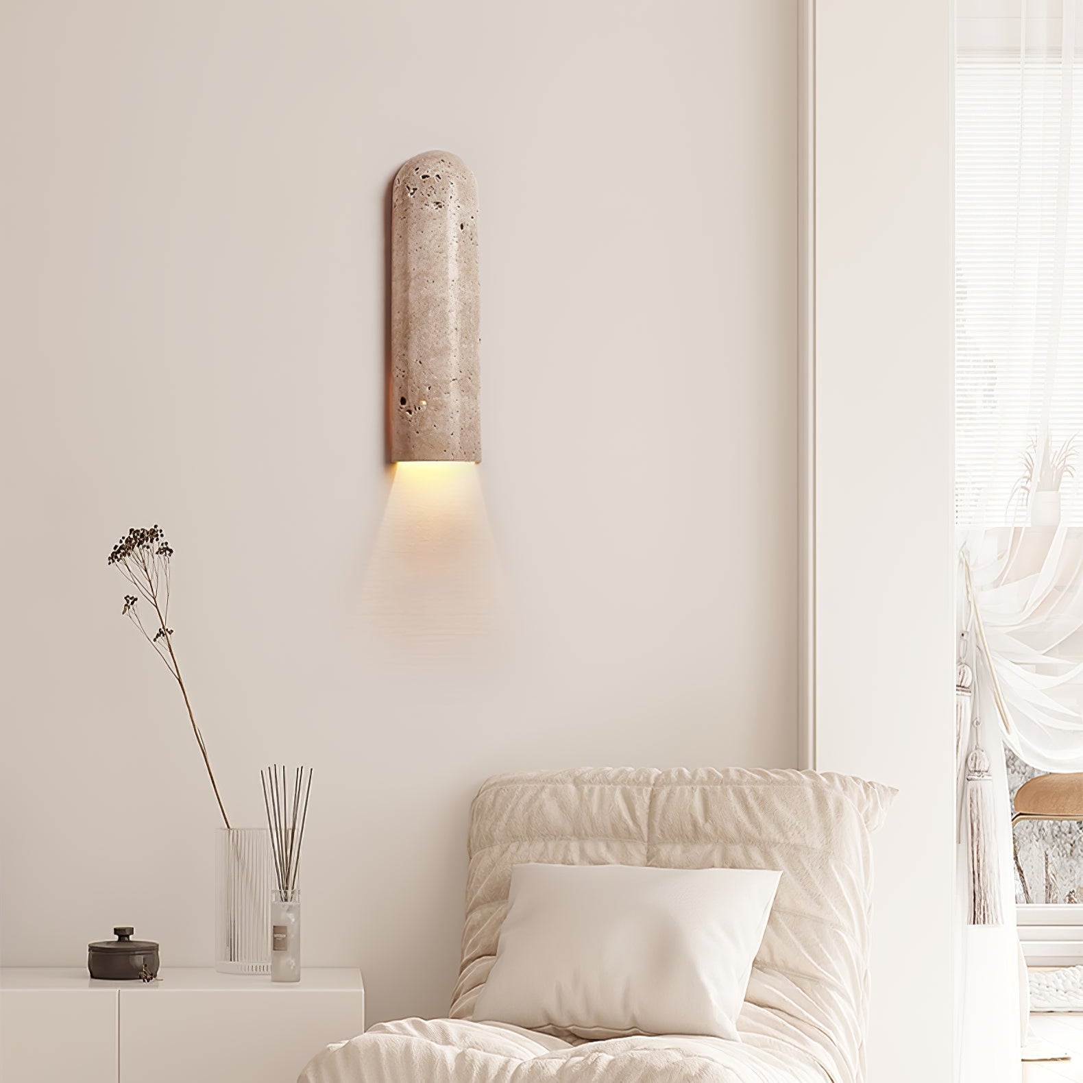 Olvenan Travertine Wall Light