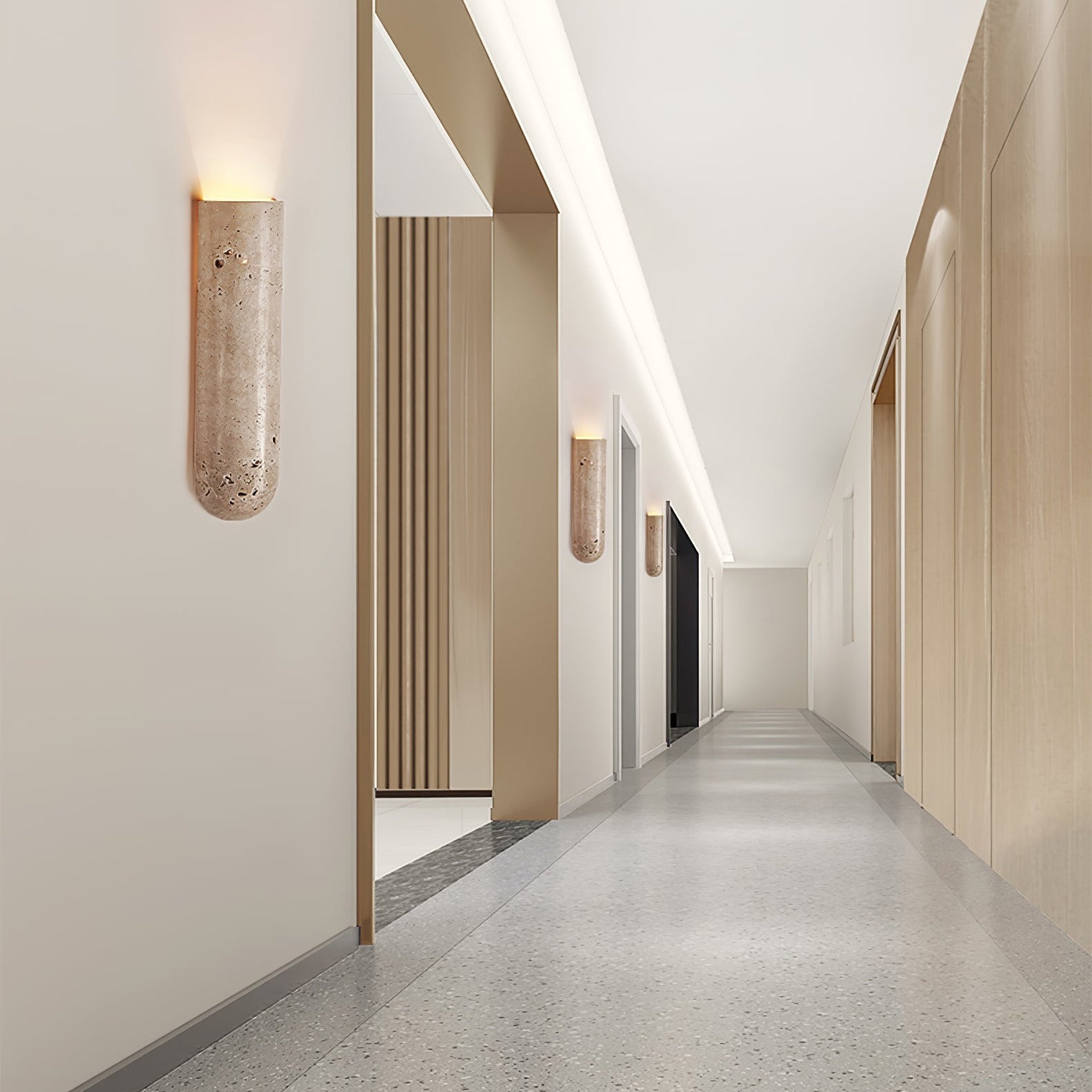 Olvenan Travertine Wall Light