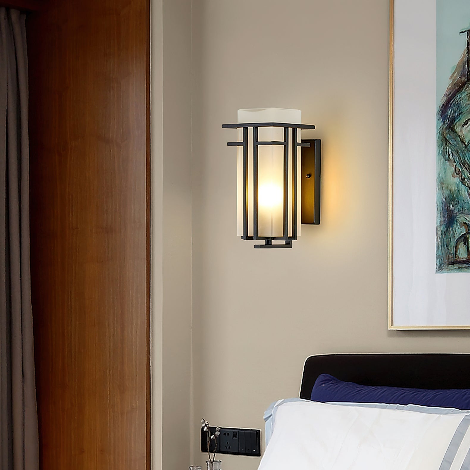 Lustra Outdoor Wall Lamp Iron Lantern Retro - Letslighting