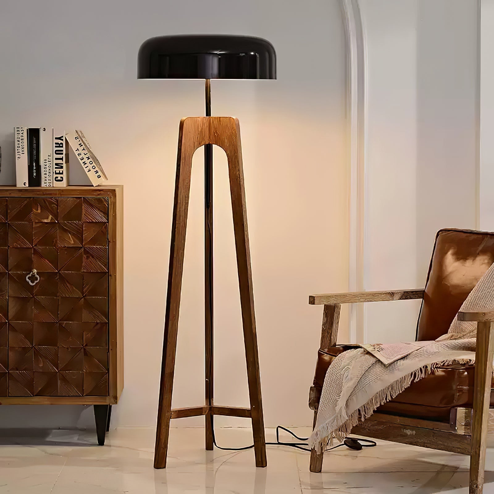 Kovain Wood Minimalist Floor Lamp - Letslighting