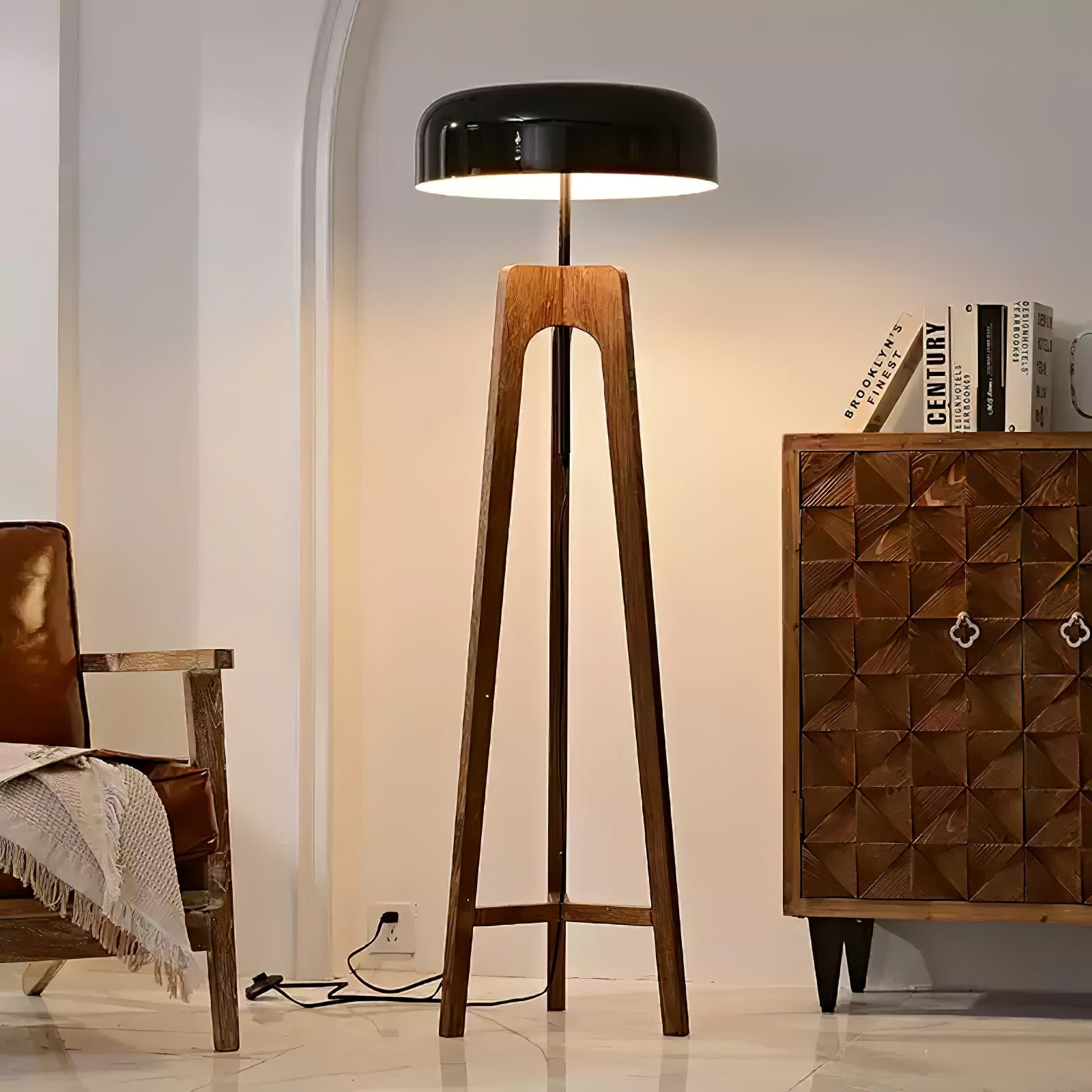Kovain Wood Minimalist Floor Lamp - Letslighting
