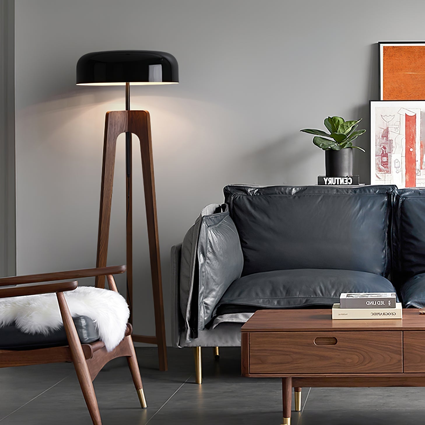 Kovain Wood Minimalist Floor Lamp - Letslighting