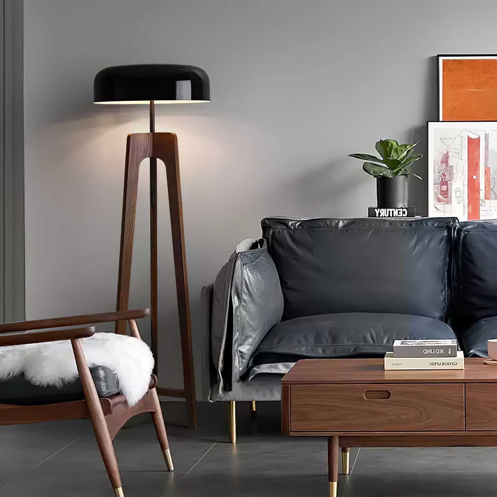 Kovain Wood Minimalist Floor Lamp - Letslighting