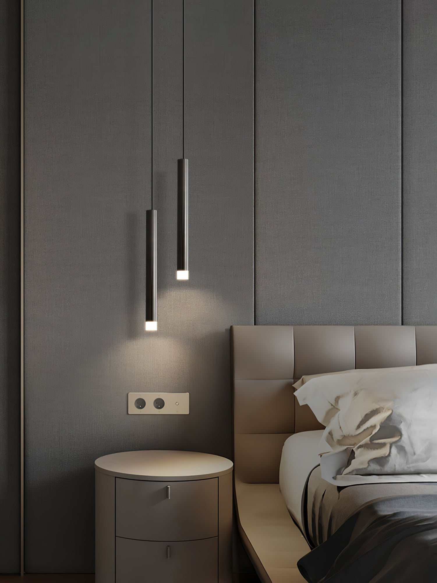 Cetheel Modern Minimalist Brass Plastic Pendant Light - Letslighting
