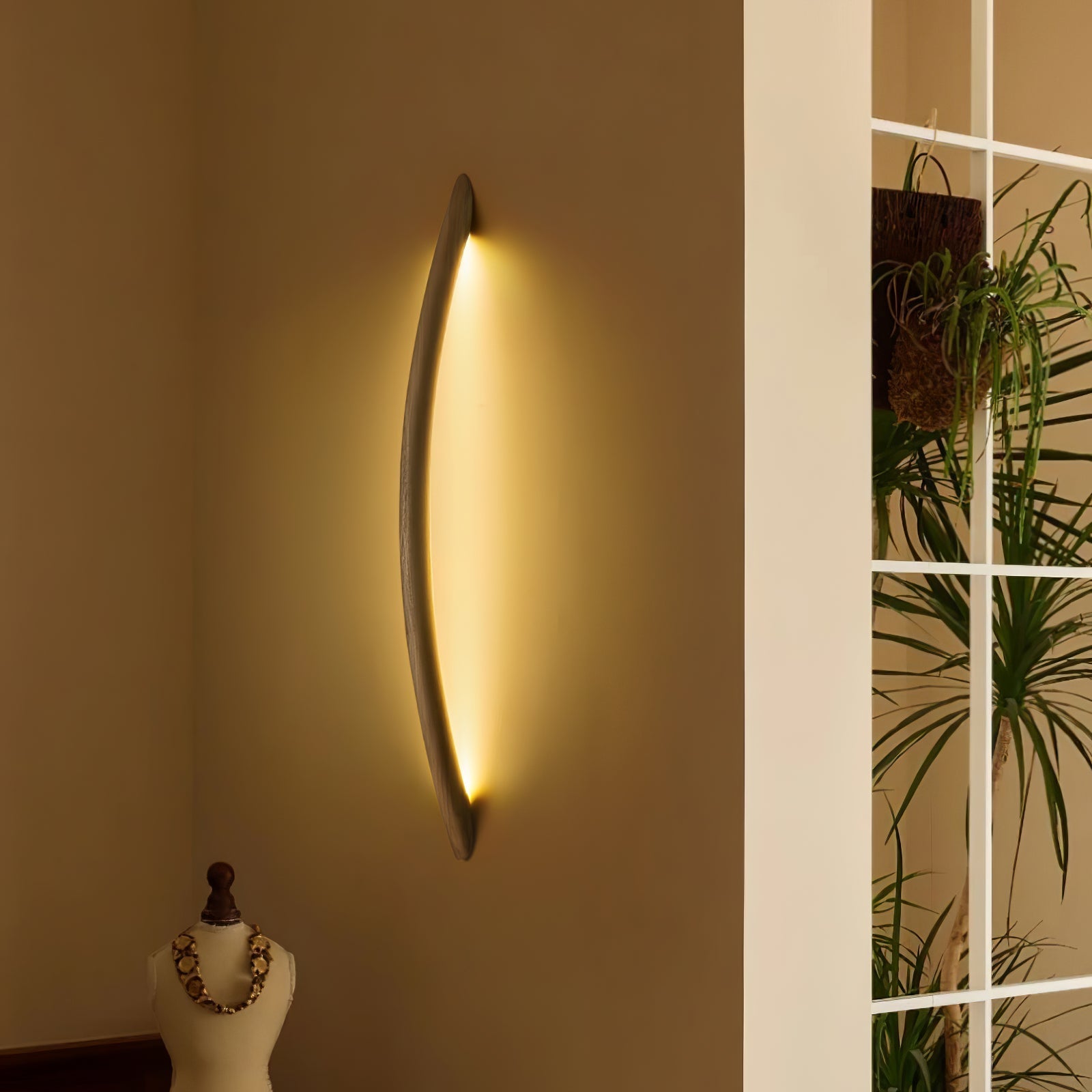 Evvinos Modern Minimalist Linear Wood Wall Light - Letslighting