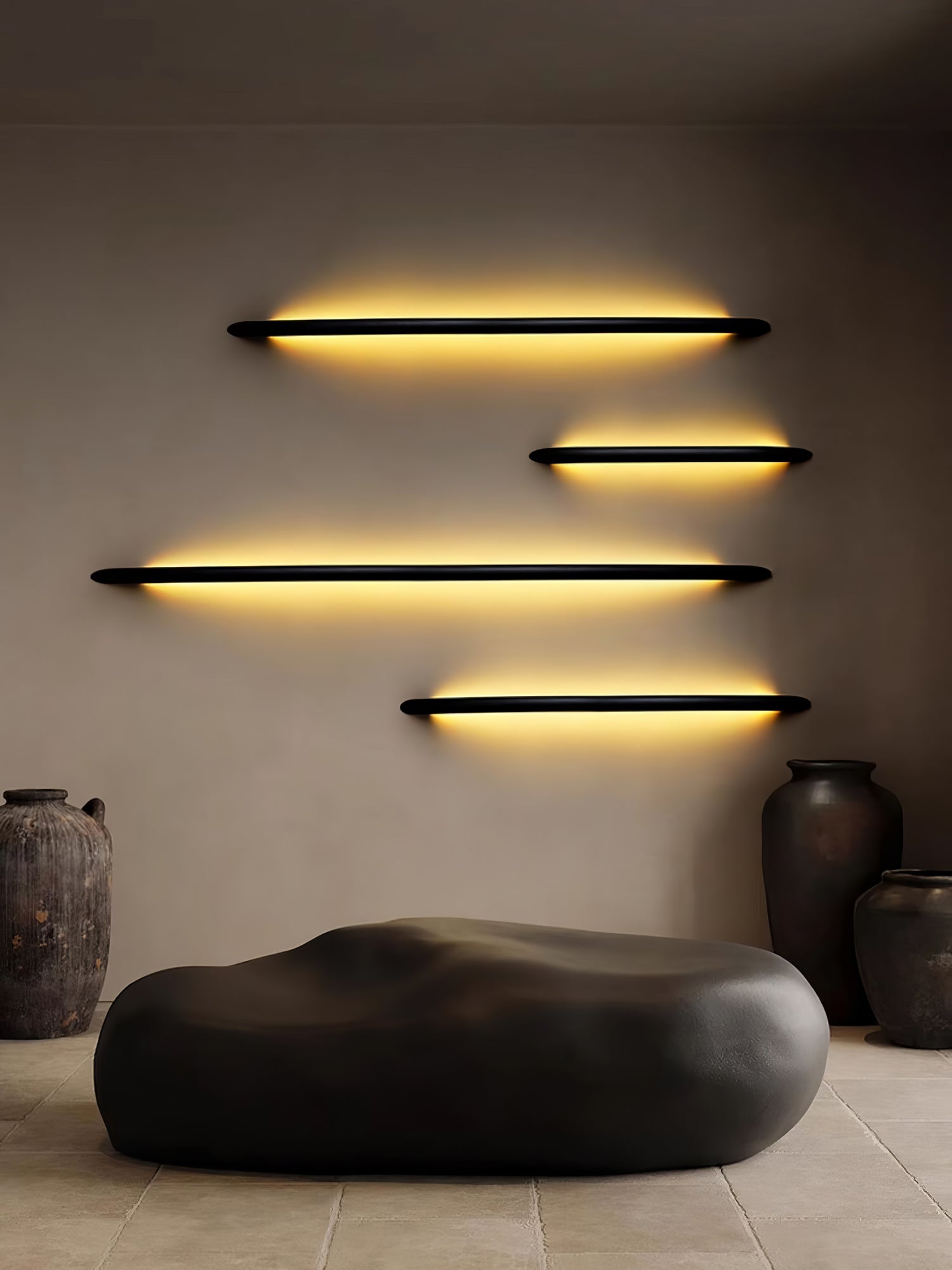 Evvinos Modern Minimalist Linear Wood Wall Light - Letslighting