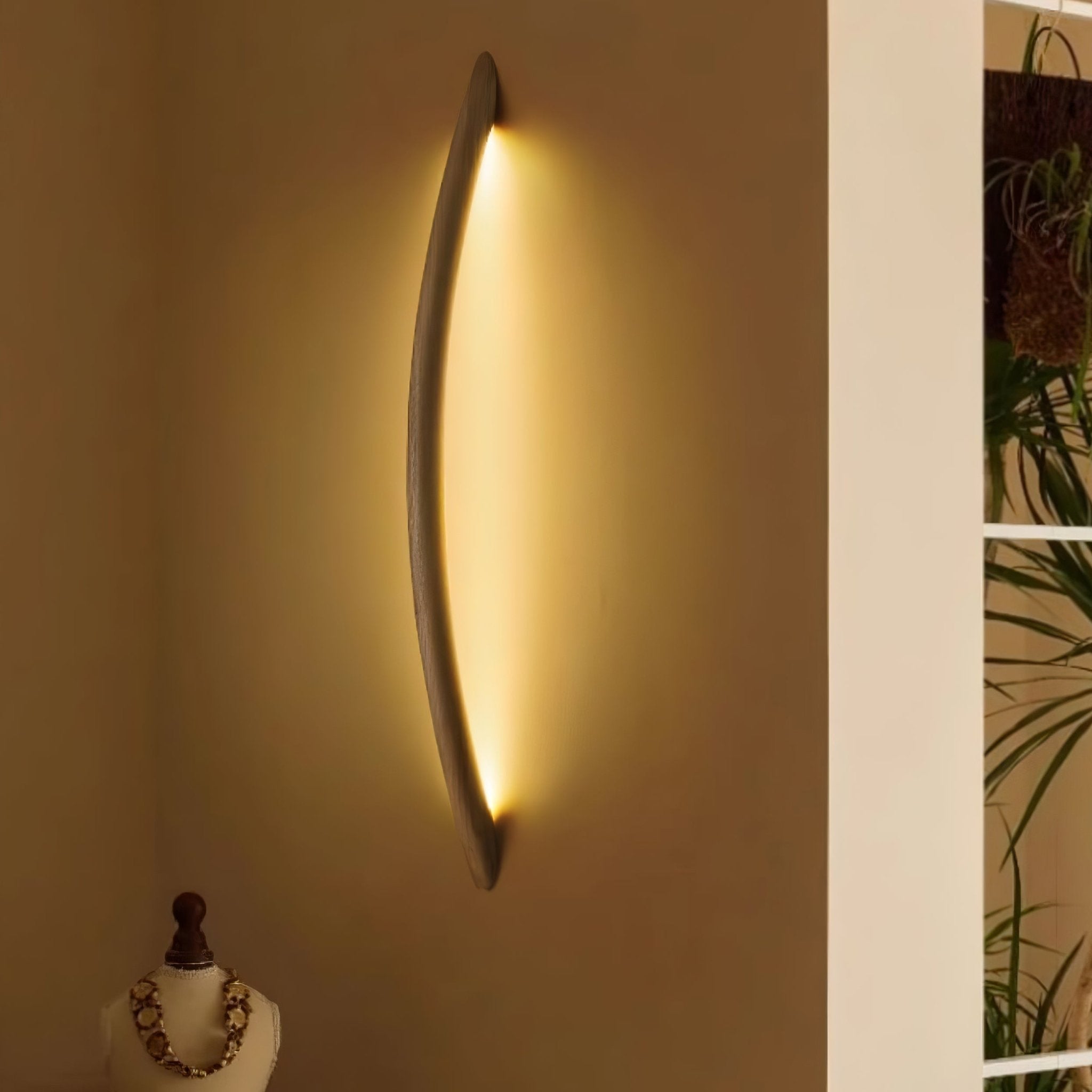 Evvinos Modern Minimalist Linear Wood Wall Light - Letslighting