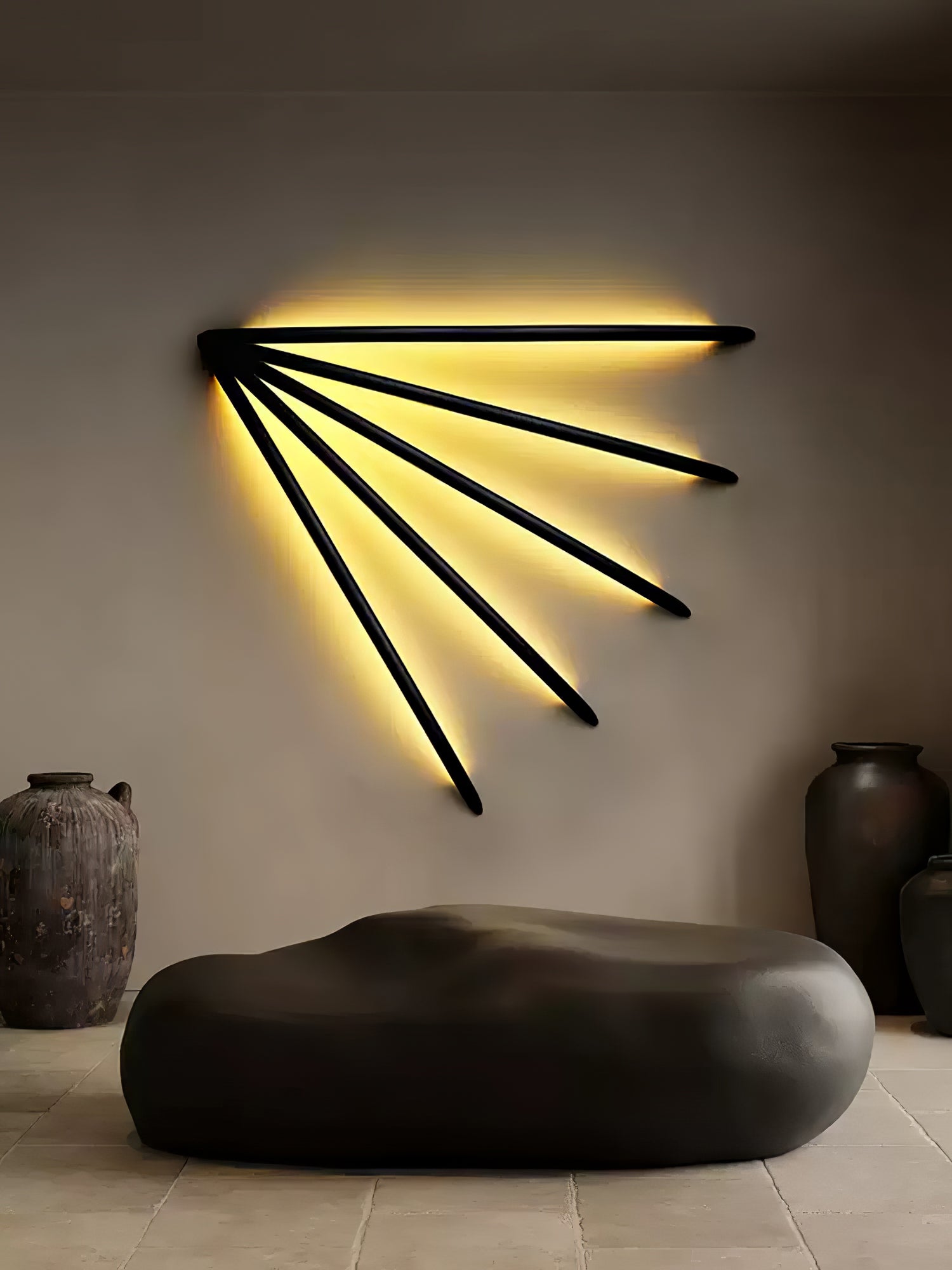 Evvinos Modern Minimalist Linear Wood Wall Light - Letslighting