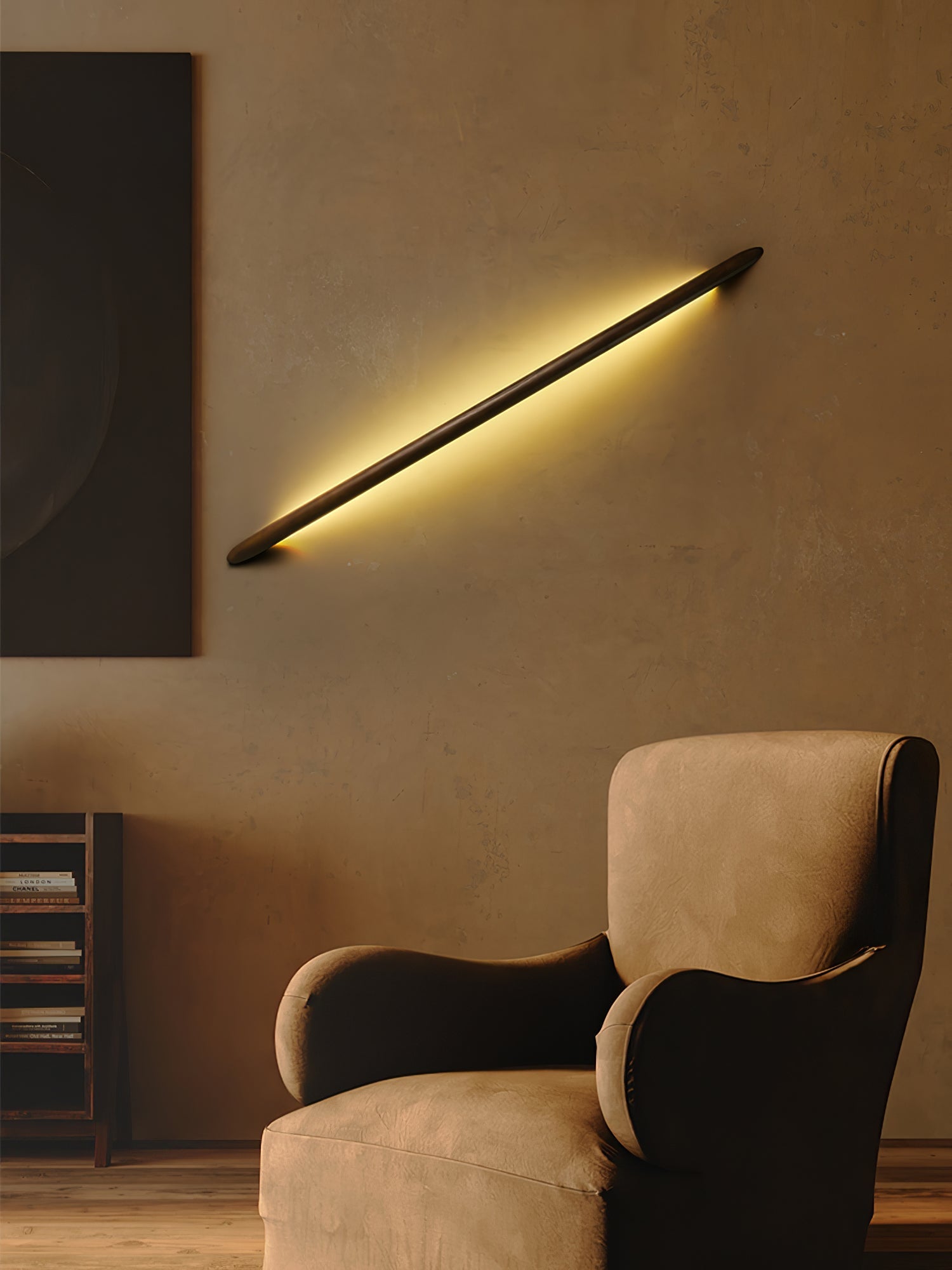 Evvinos Modern Minimalist Linear Wood Wall Light - Letslighting