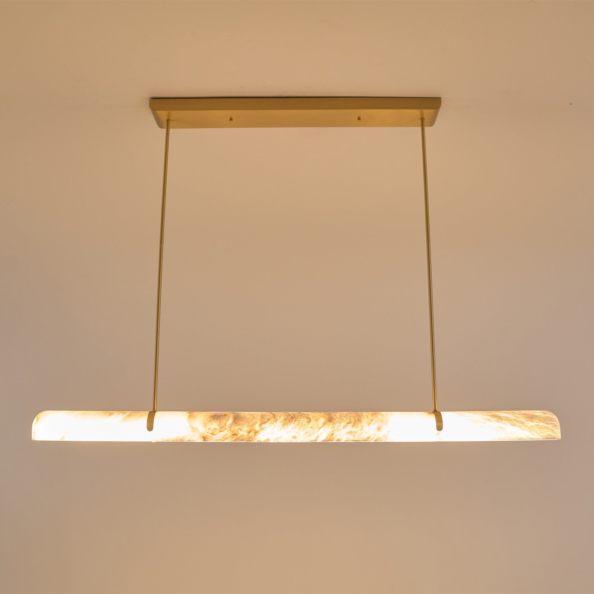 Ilraea Linear Alabaster Pendant Light - Letslighting