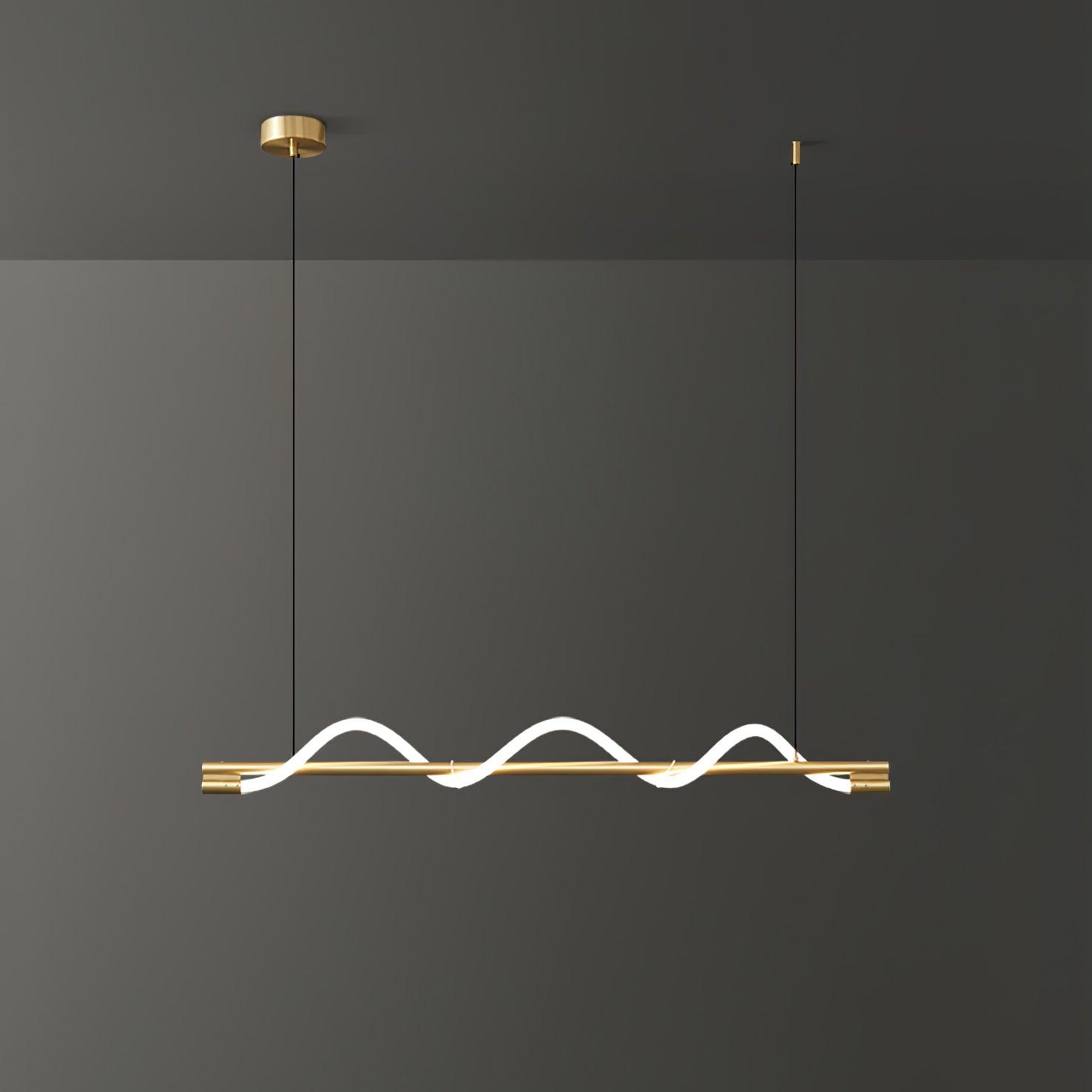 Pulse Minimalist Brass Pendant Lamp - Letslighting