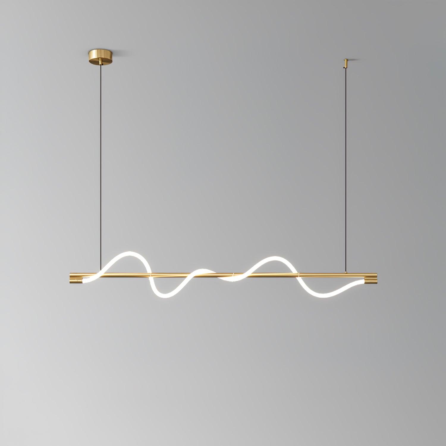 Pulse Minimalist Brass Pendant Lamp - Letslighting
