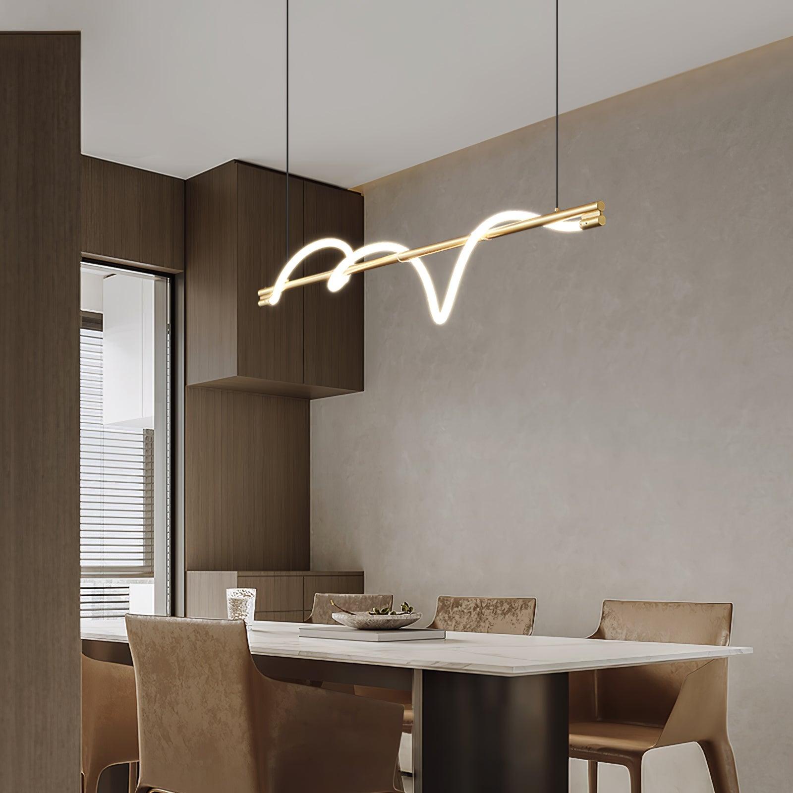 Pulse Minimalist Brass Pendant Lamp - Letslighting