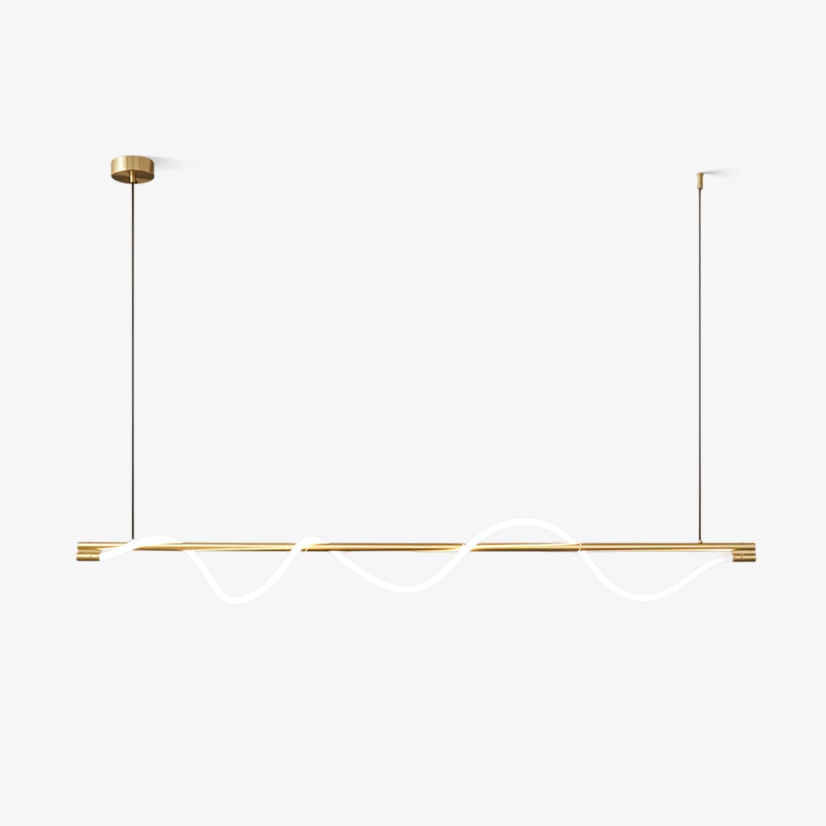 Pulse Minimalist Brass Pendant Lamp - Letslighting