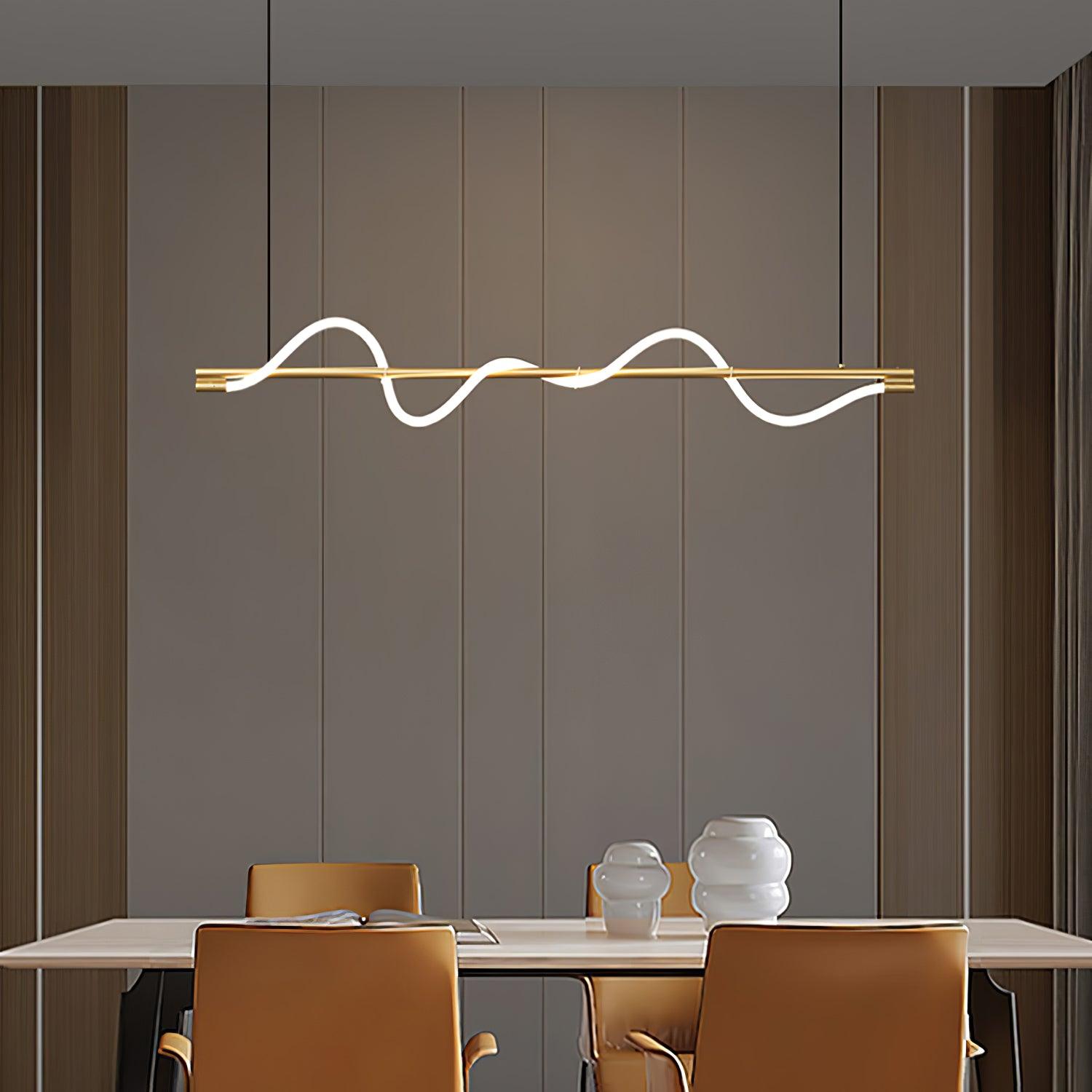 Pulse Minimalist Brass Pendant Lamp - Letslighting