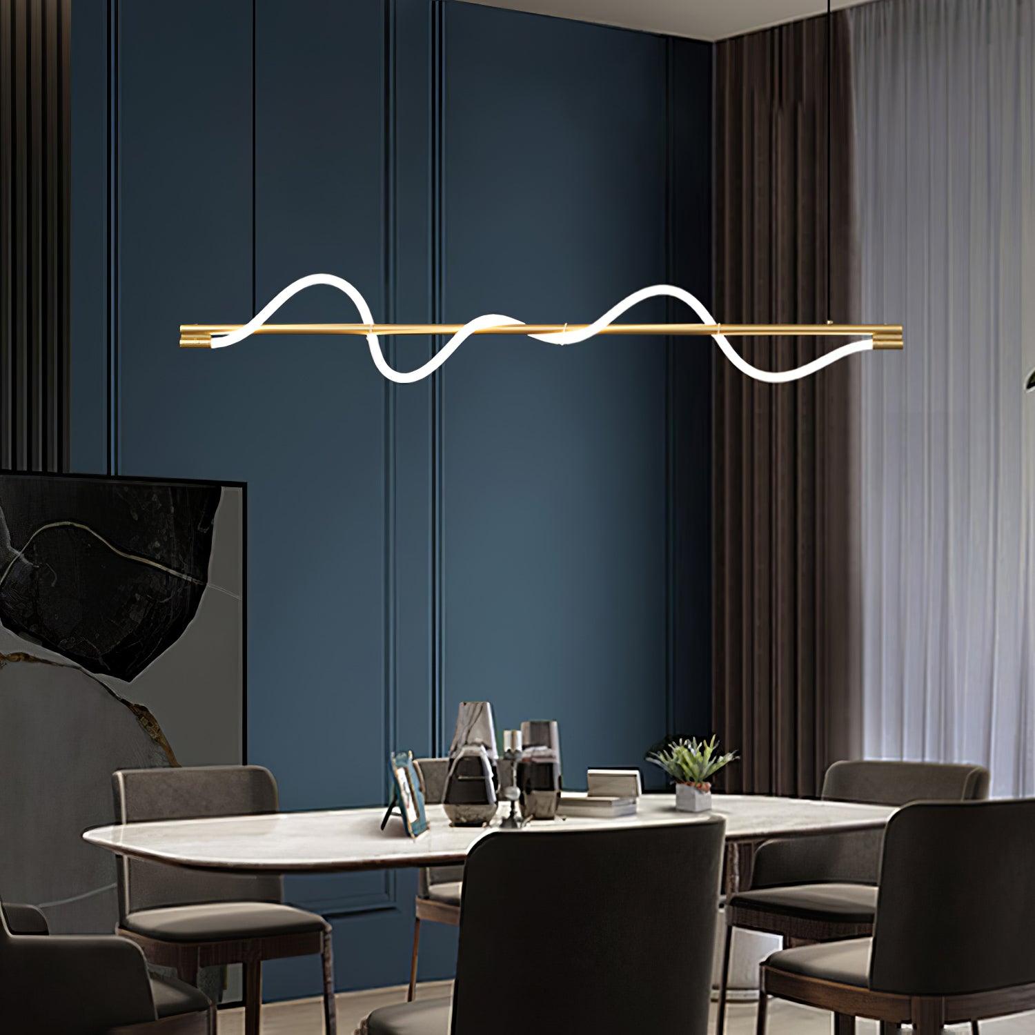 Pulse Minimalist Brass Pendant Lamp - Letslighting