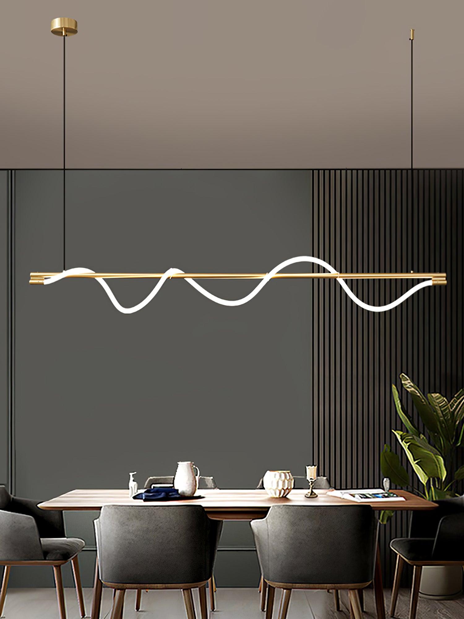 Pulse Minimalist Brass Pendant Lamp - Letslighting