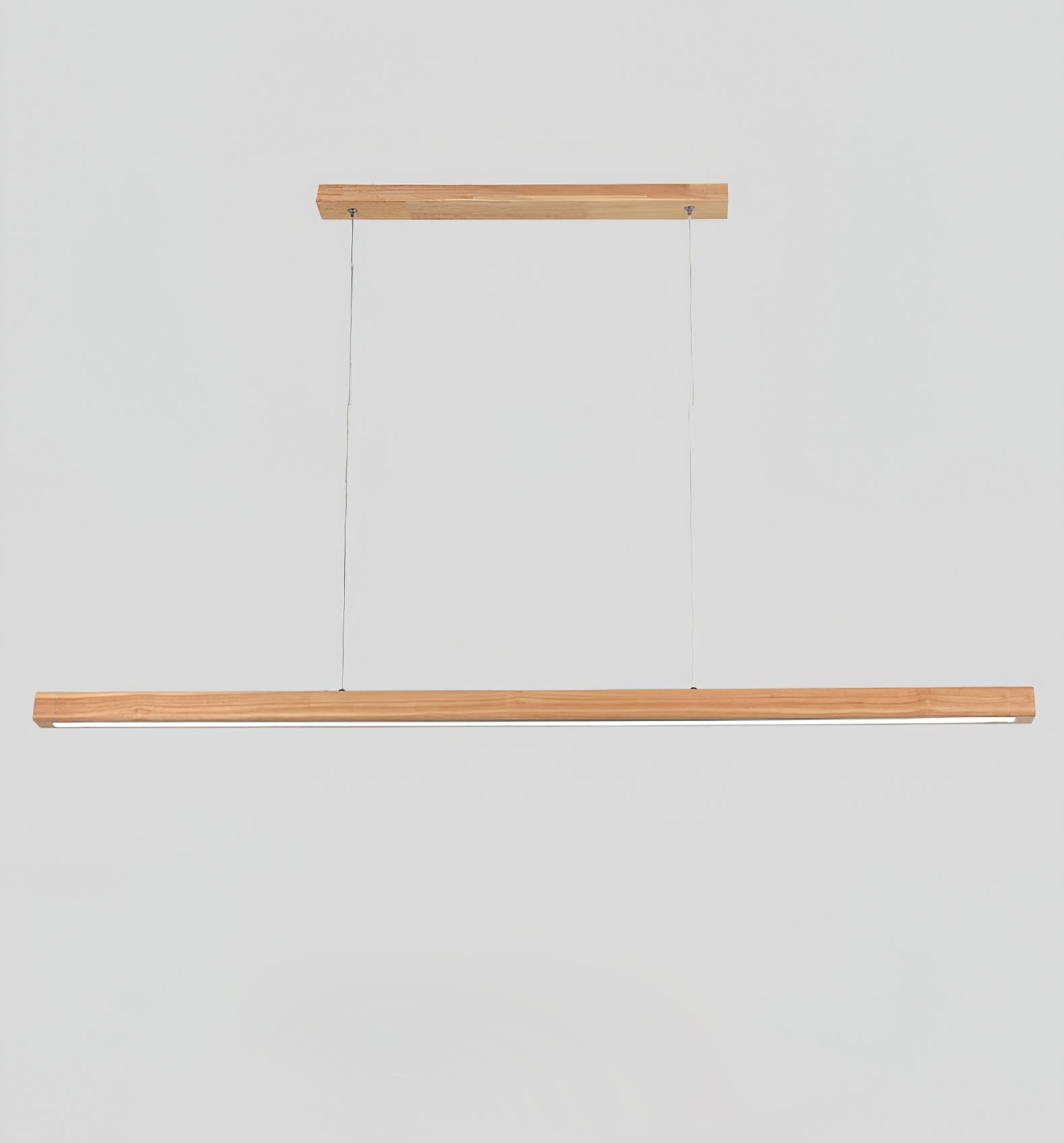Elowen Linear Minimalist Wood Pendant Light - Letslighting