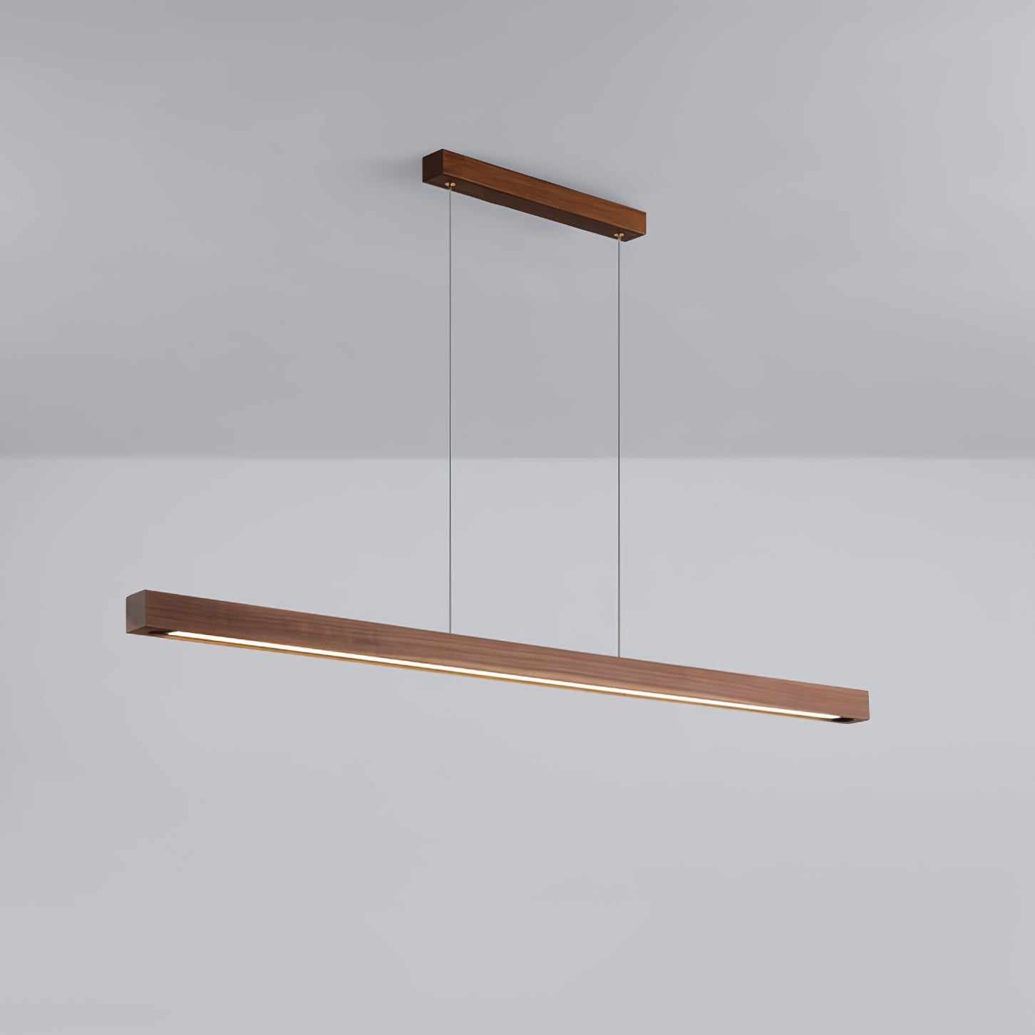 Elowen Linear Minimalist Wood Pendant Light - Letslighting